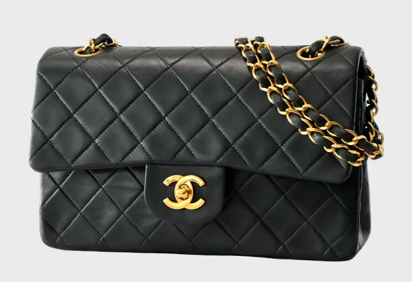 Chanel Timeless Matelassé 23 Double Flap negro serie 1