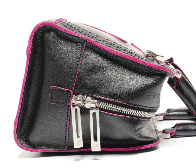 Loewe amazona negro y rosa 28 con 2 bandoleras