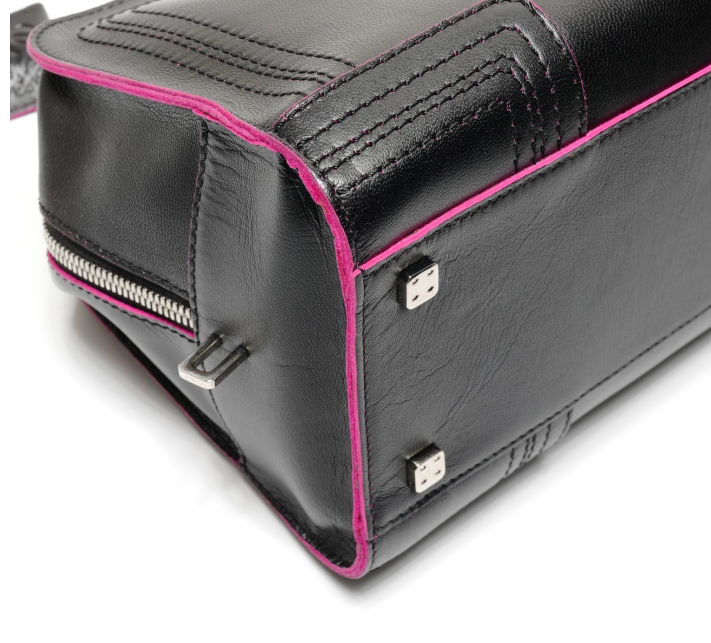 Loewe amazona negro y rosa 28 con 2 bandoleras