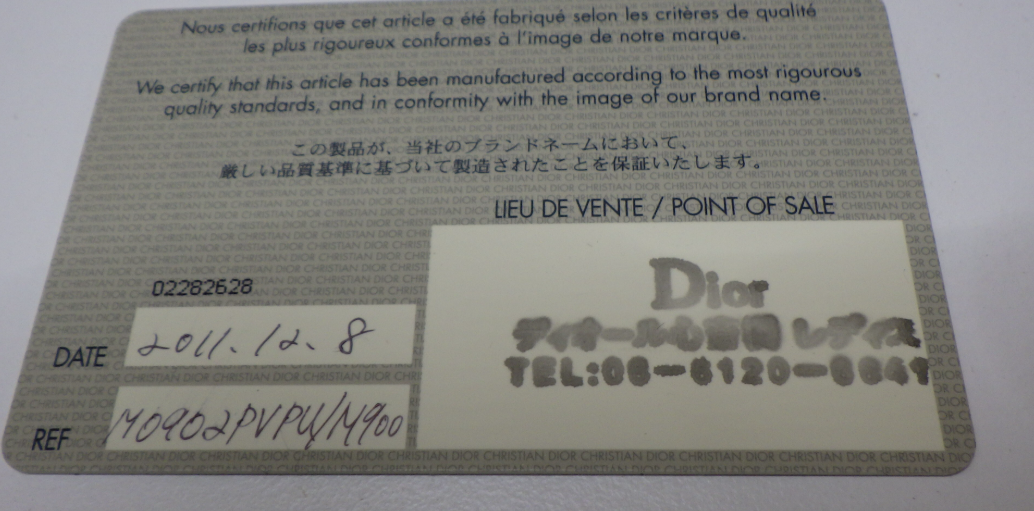 Christian Dior Diorissimo Mediano Negro