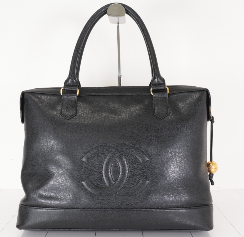 Chanel Caviar Tote Vintage | Logo Grande Turn Lock · Serie 2