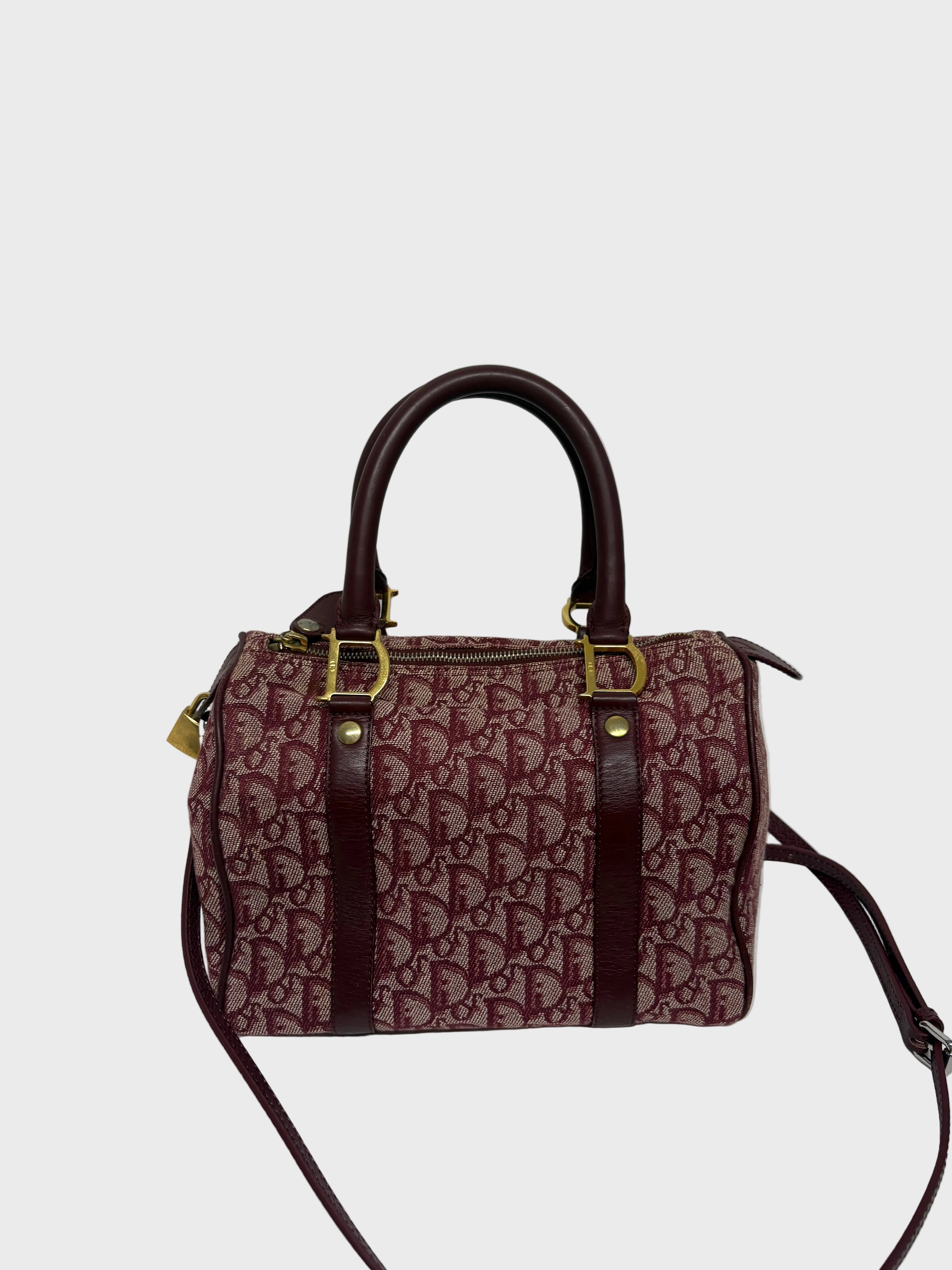 Christian Dior Boston Trotter Rojo Burdeos – Con Bandolera