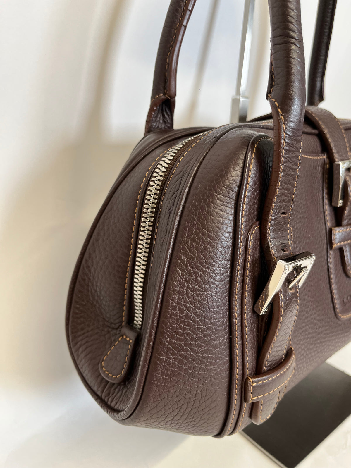 Loewe Senda Handbag Piel Marrón Oscuro (Pequeña)