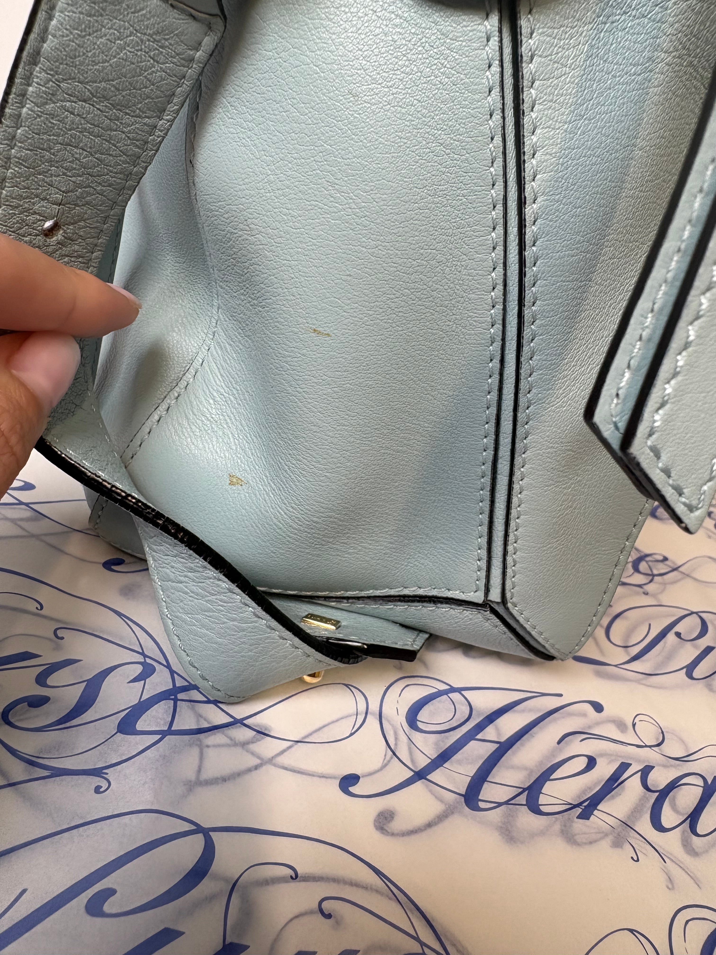 Loewe puzzle bag mediano sky baby blue