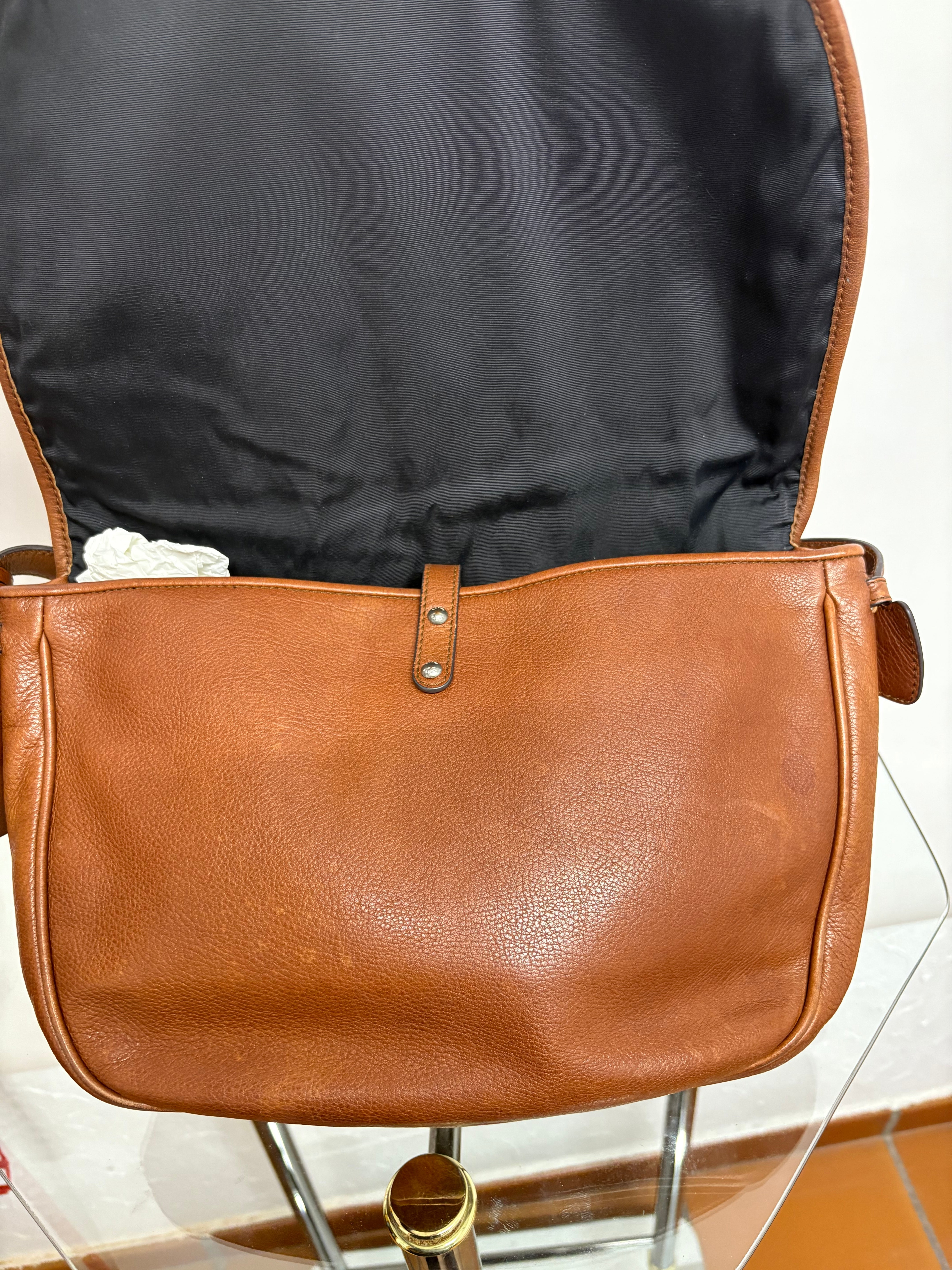 Loewe Heritage Bandolera Grande Piel Marrón · Vintage