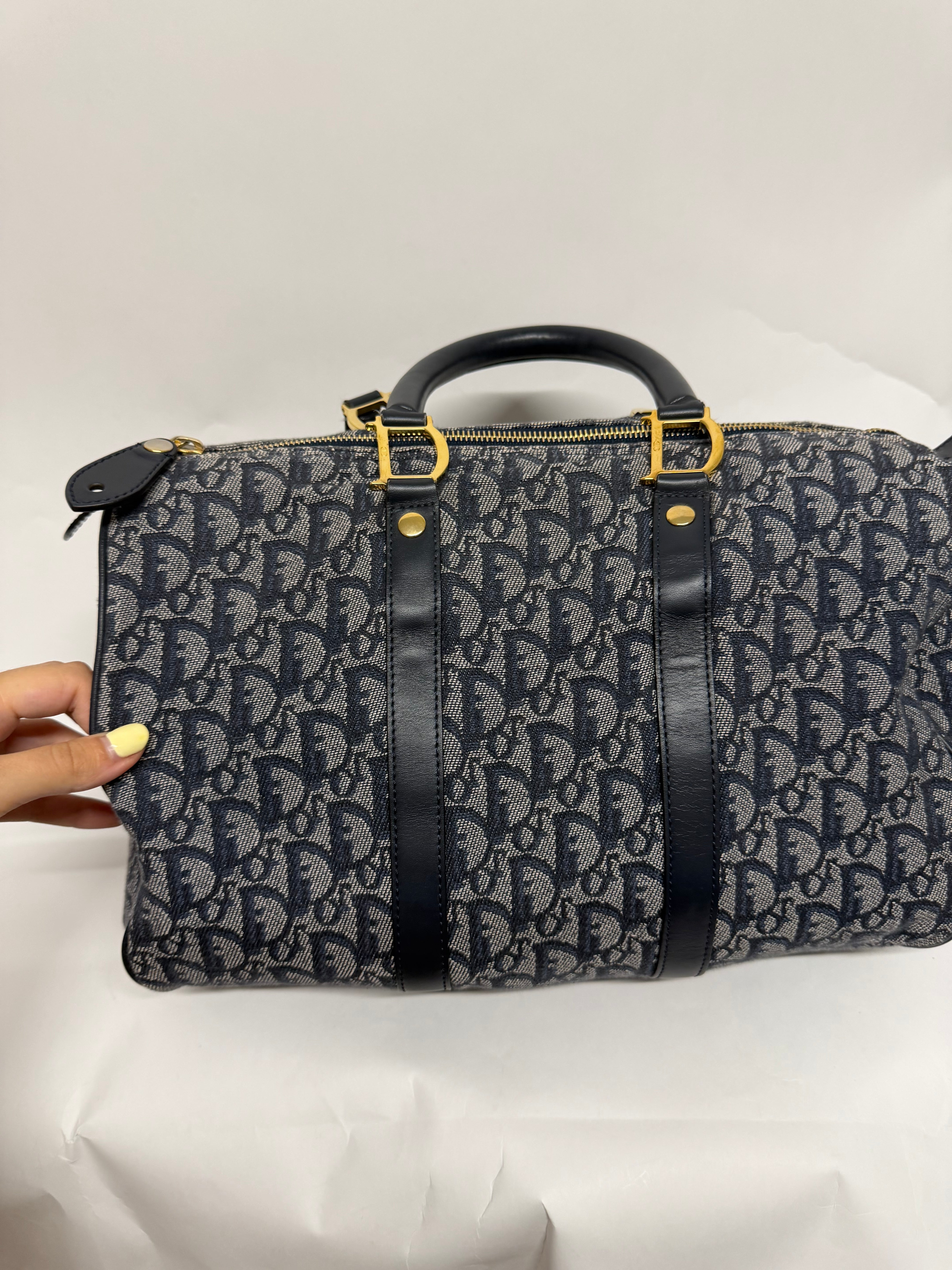 Christian Dior Trotter Boston 35 Navy