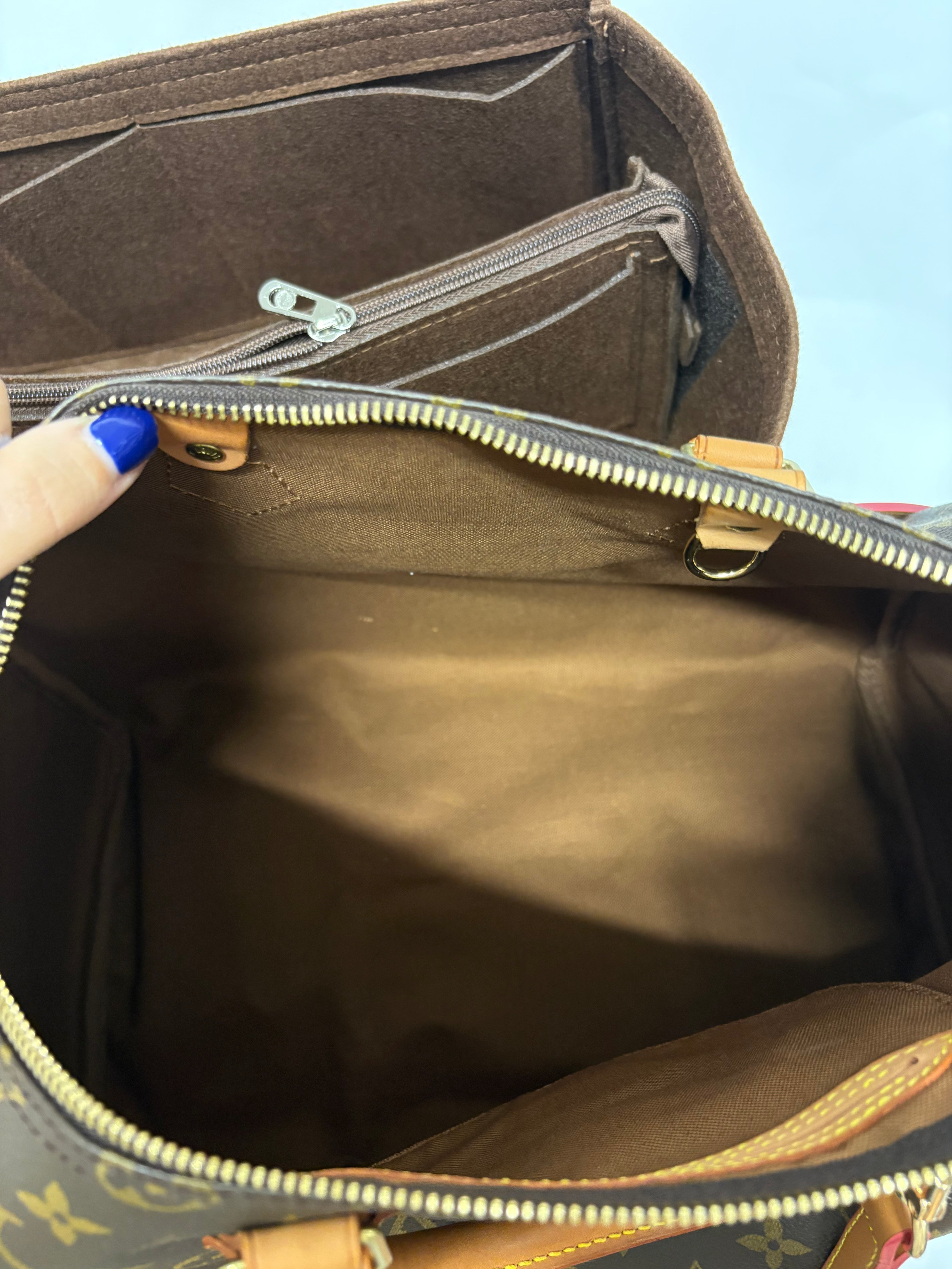 Louis Vuitton speedy 35 canvas monogram con bandolera extra