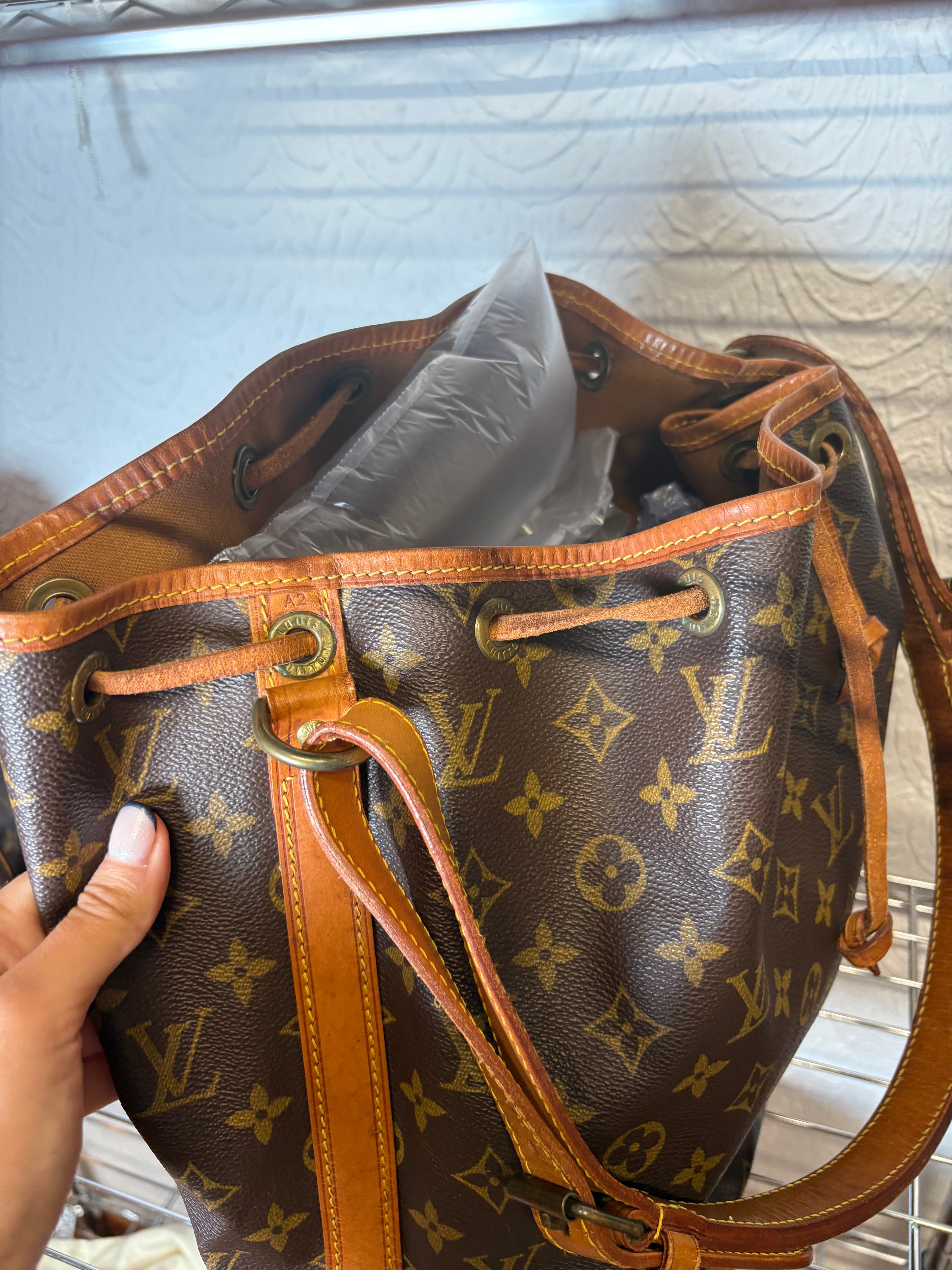 Louis Vuitton noè clásico vintage canvas monogram