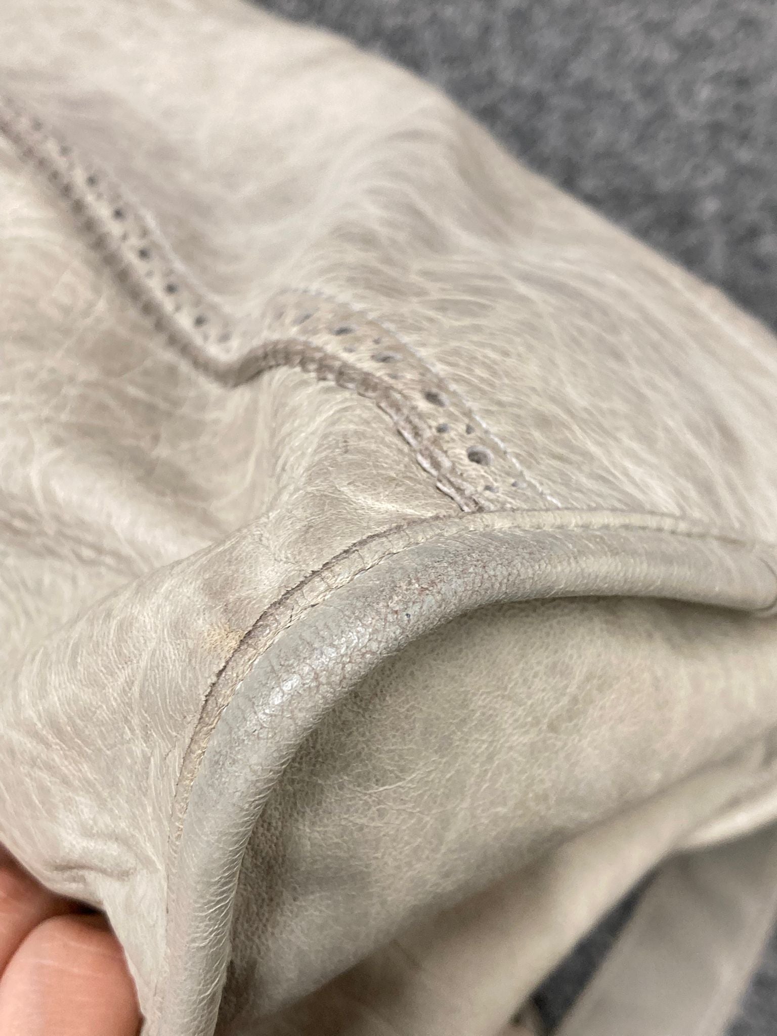 Balenciaga Giant City “Covered” Brogue Gris - crema