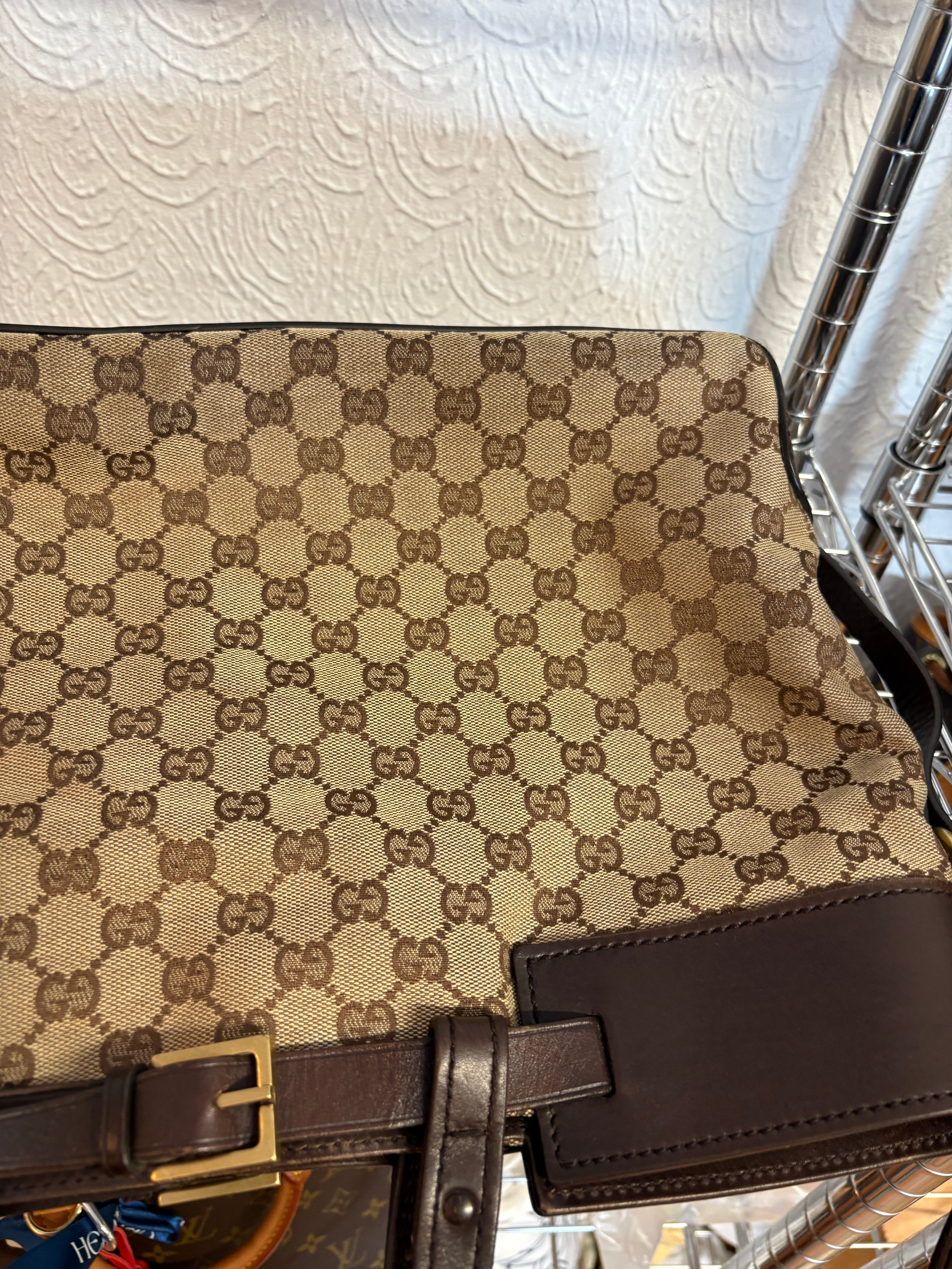 Gucci GG Canvas Belt Tote Shopper con hebilla