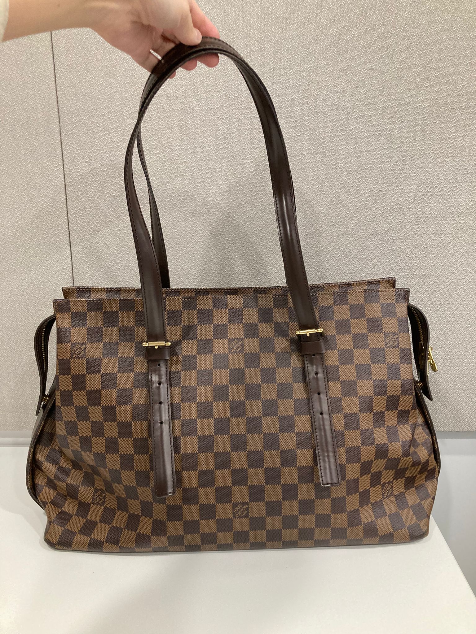 Louis Vuitton Chelsea tote bag Damier Ebene
