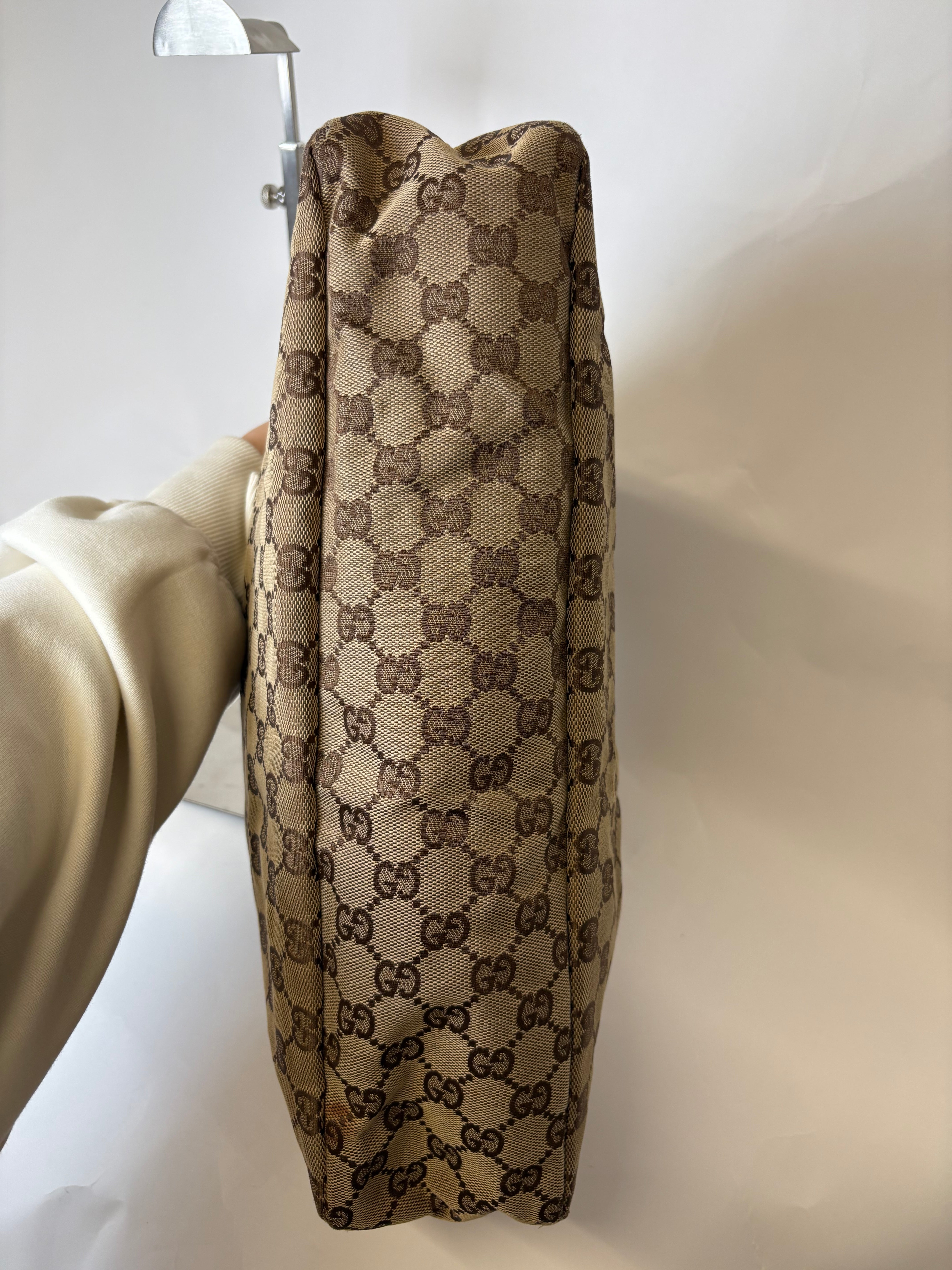 Gucci Horsebit Hobo GG Canvas Marrón