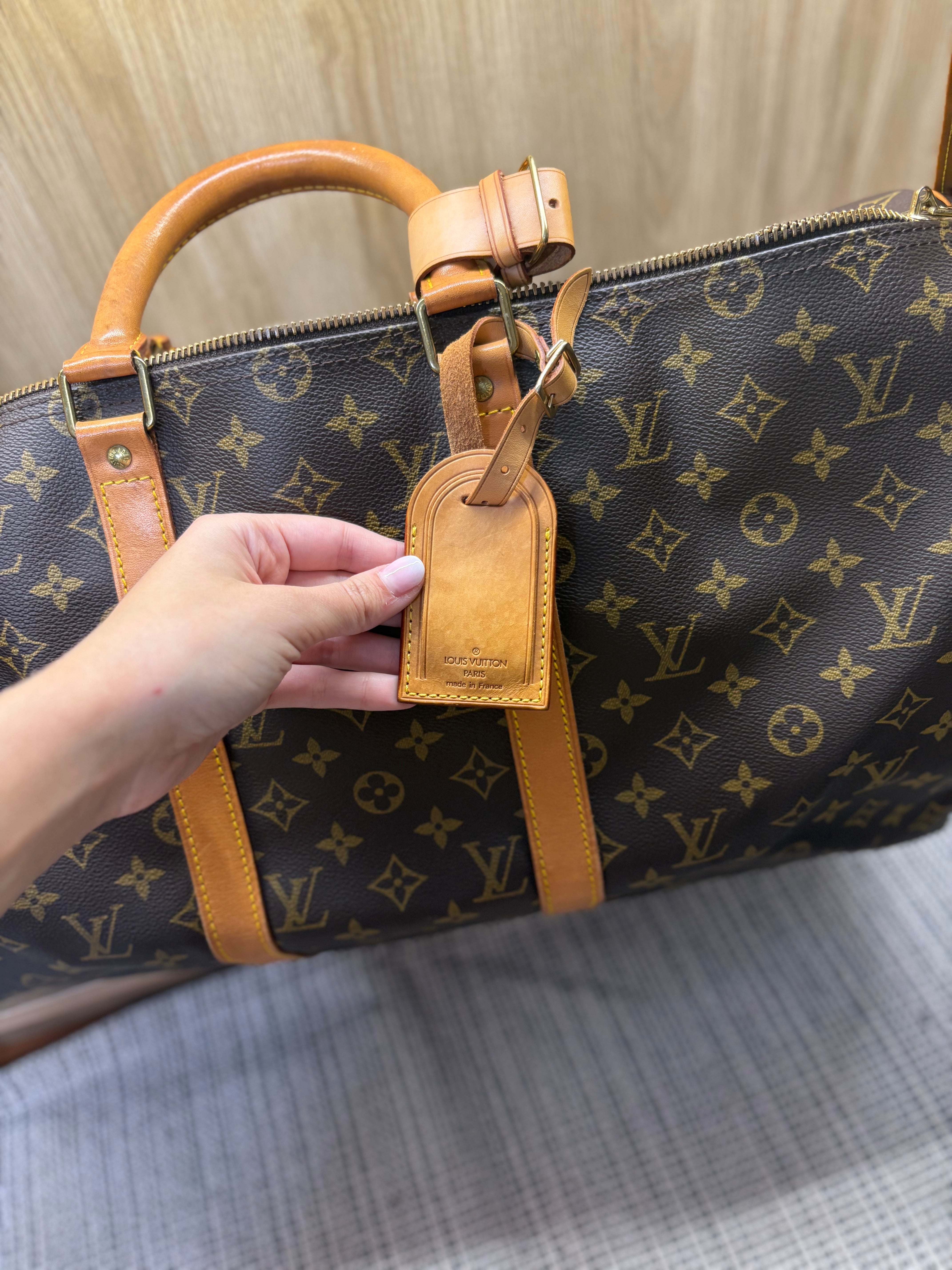 Louis Vuitton Keepall 50 bandolera canvas monogram