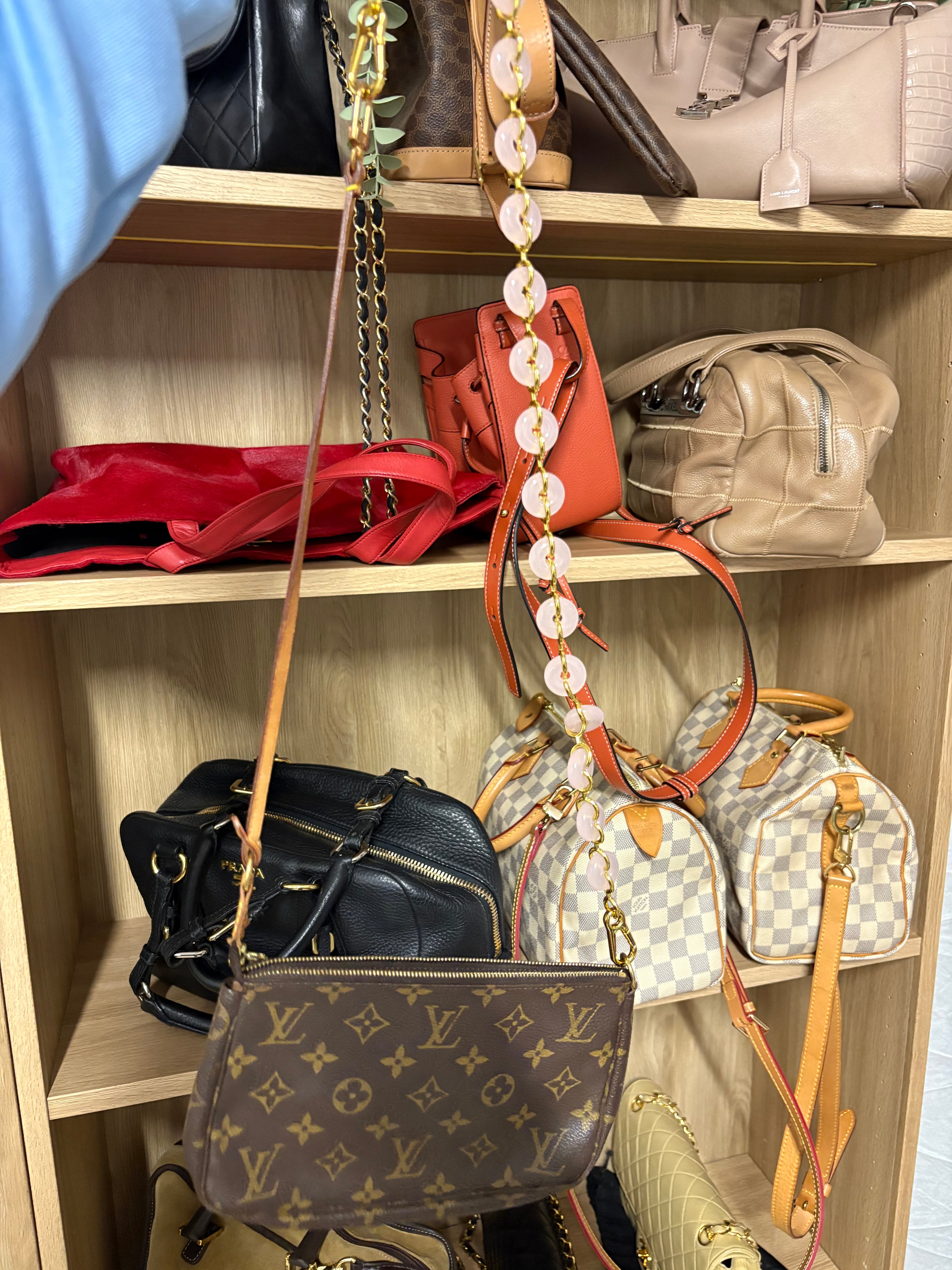 Louis Vuitton Pochette Accessoires monogram con 2 bandoleras extra