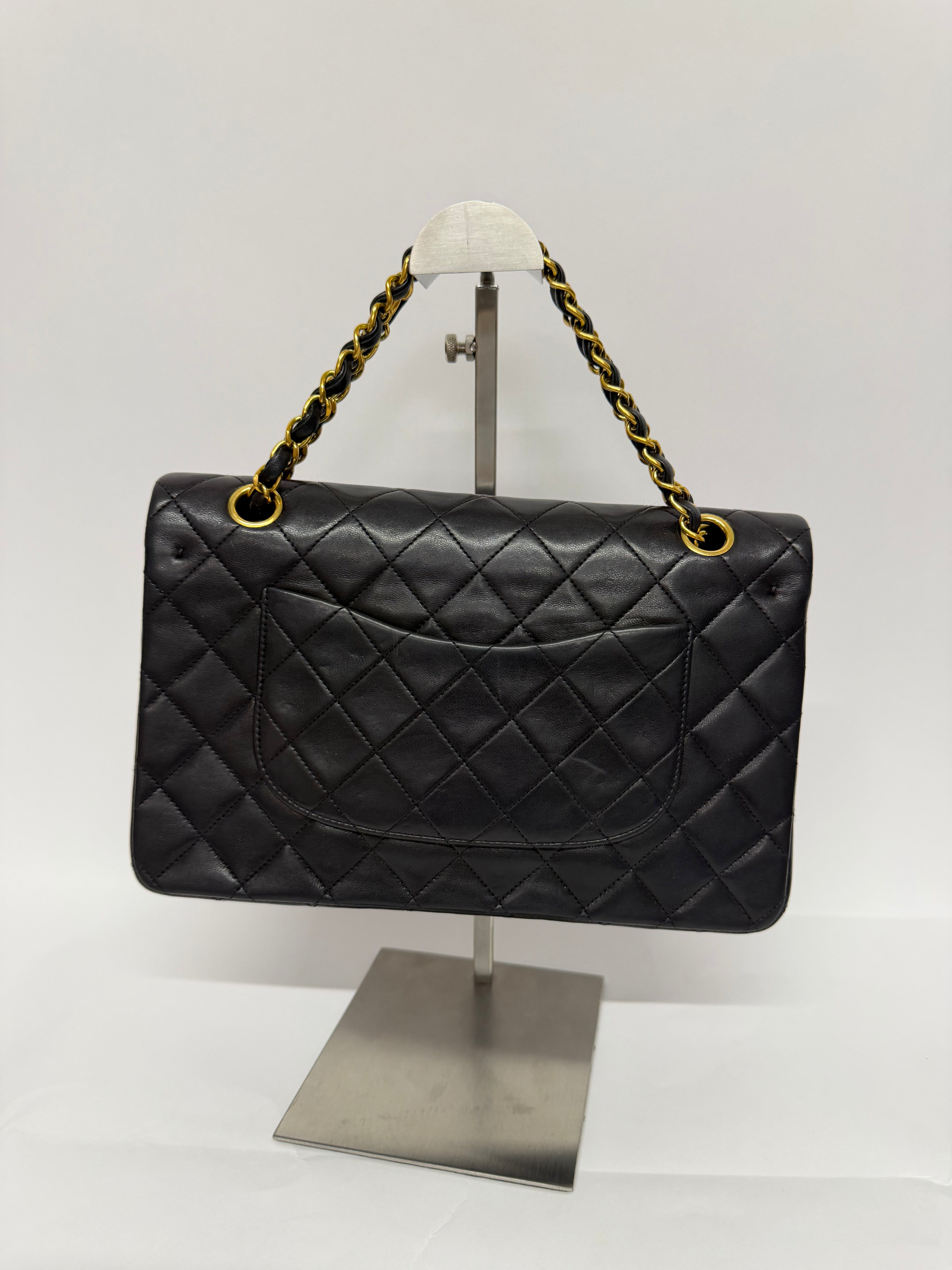 Chanel Timeless 25 Doble Solapa Negro Serie 3