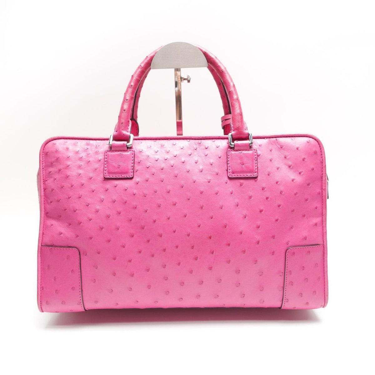 Loewe Amazona 36 Piel de Avestruz Rosa