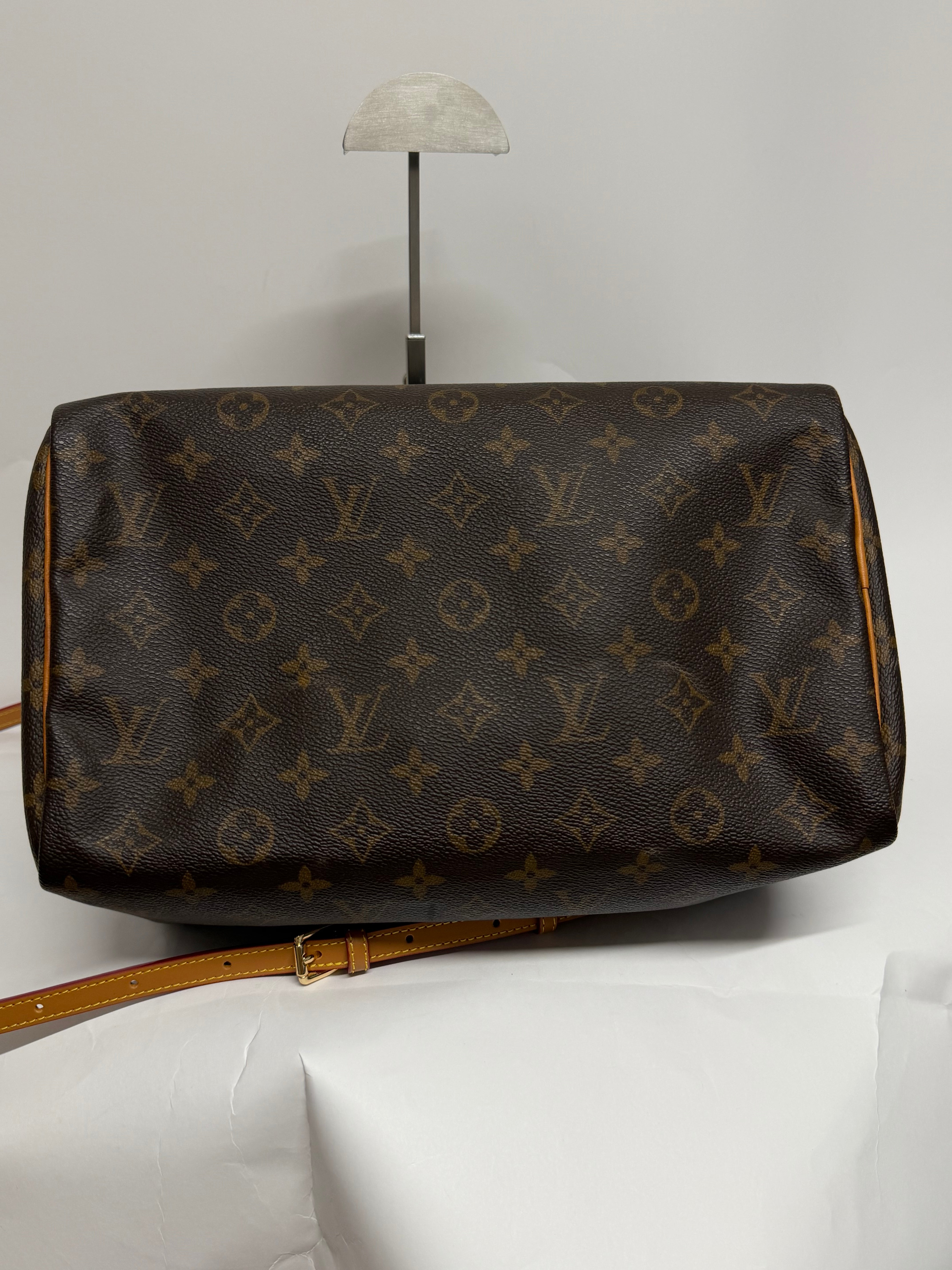 Louis Vuitton Speedy 30 Monogram con bandolera extra