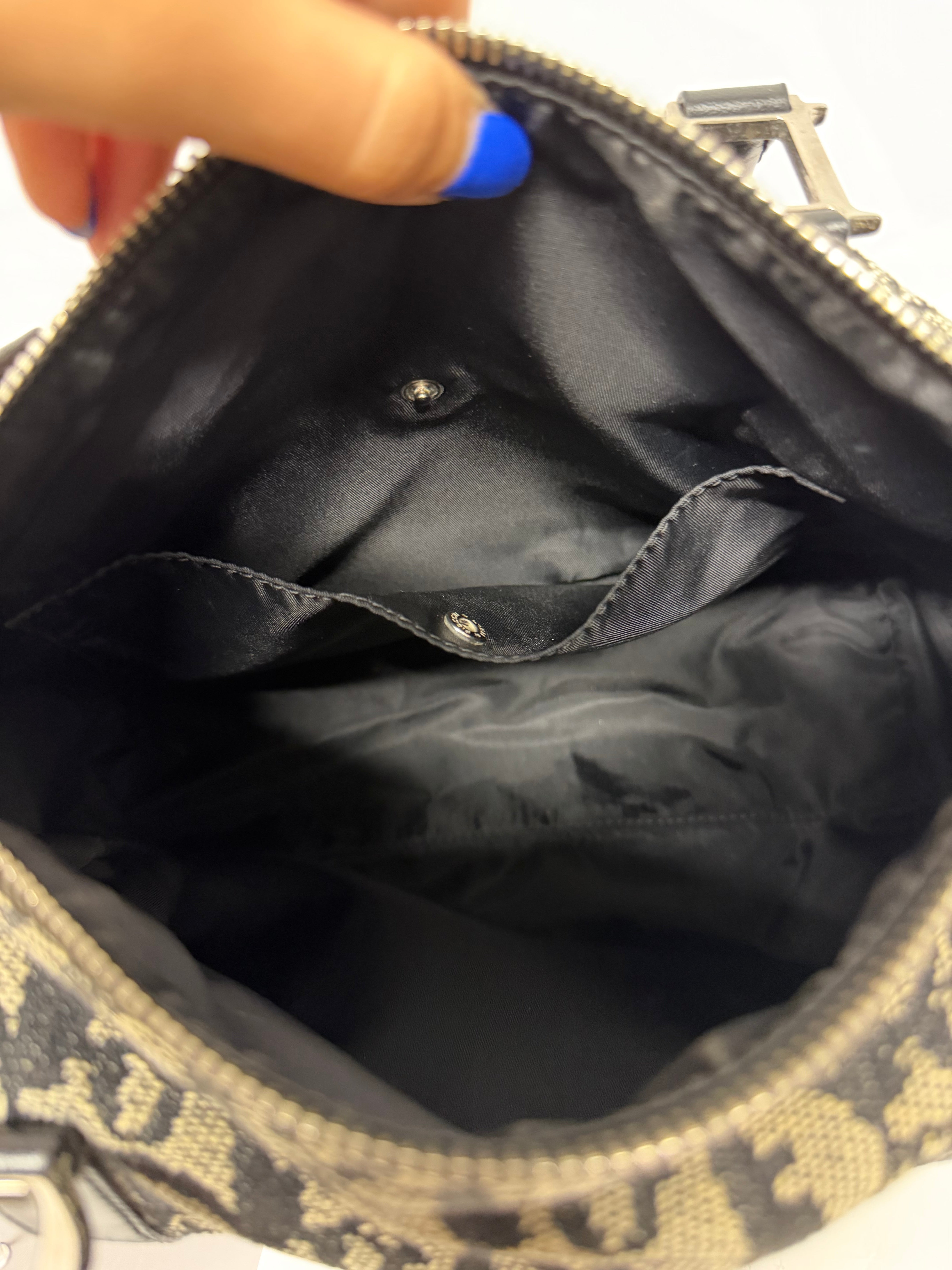 Dior Trotter Boston 25 Canvas Negro