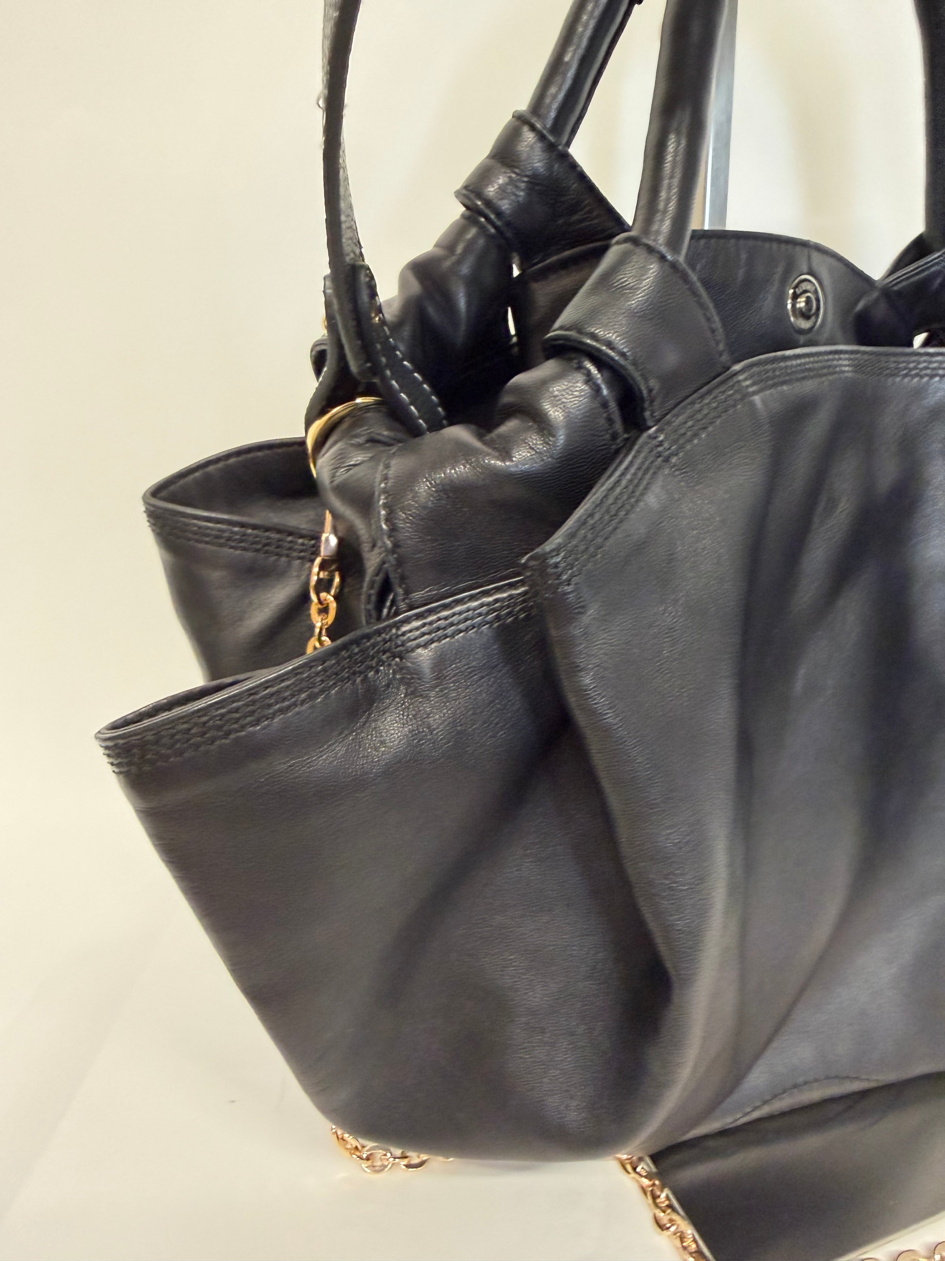 Loewe Aire nappa pequeño Negro dos bandoleras