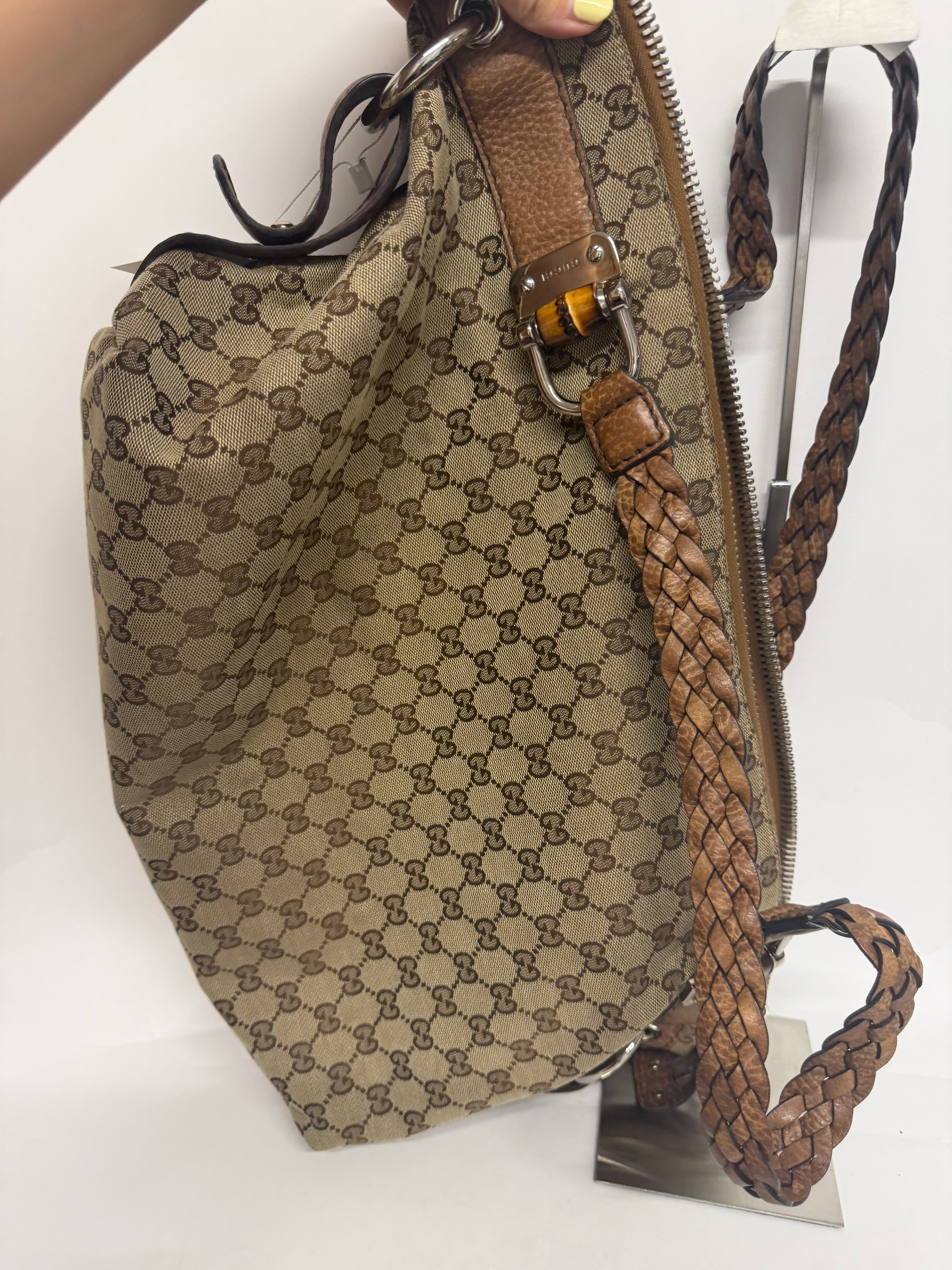 Gucci Pelham trenzado XL GG canvas Marrón