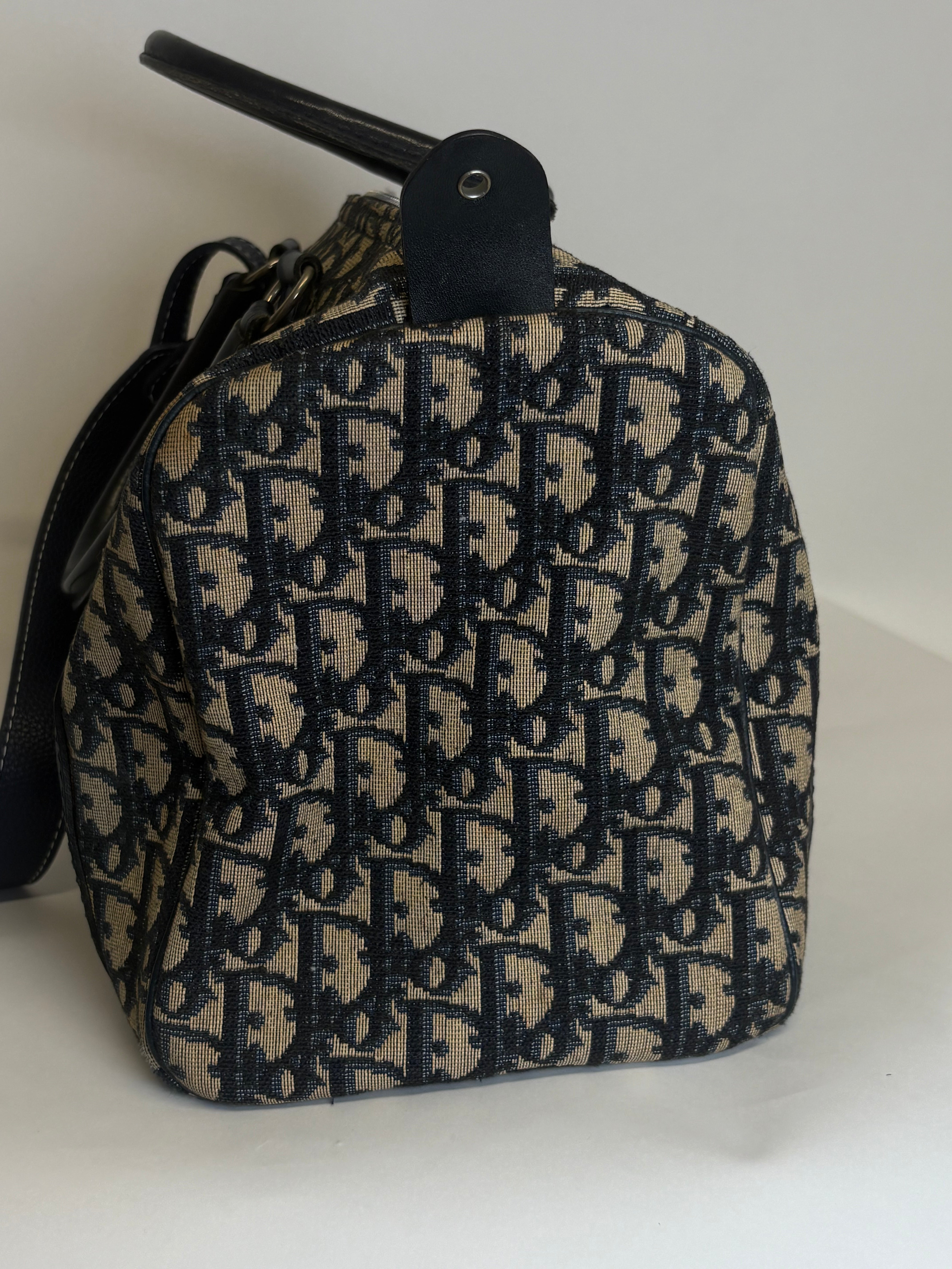 Christian Dior Bowling Trotter 30 Oblique Azul