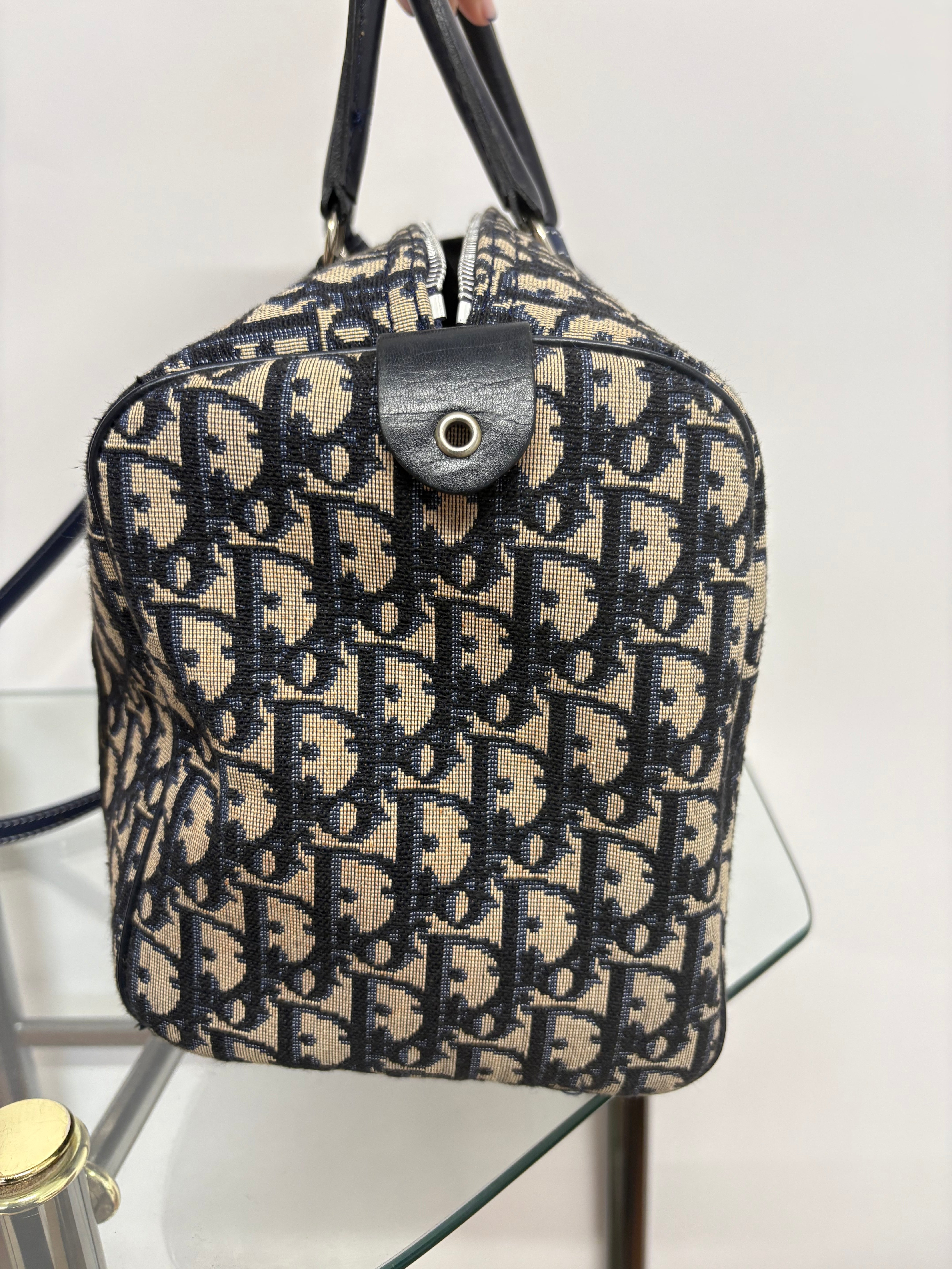 Christian Dior Bowling Trotter 30 Oblique Azul