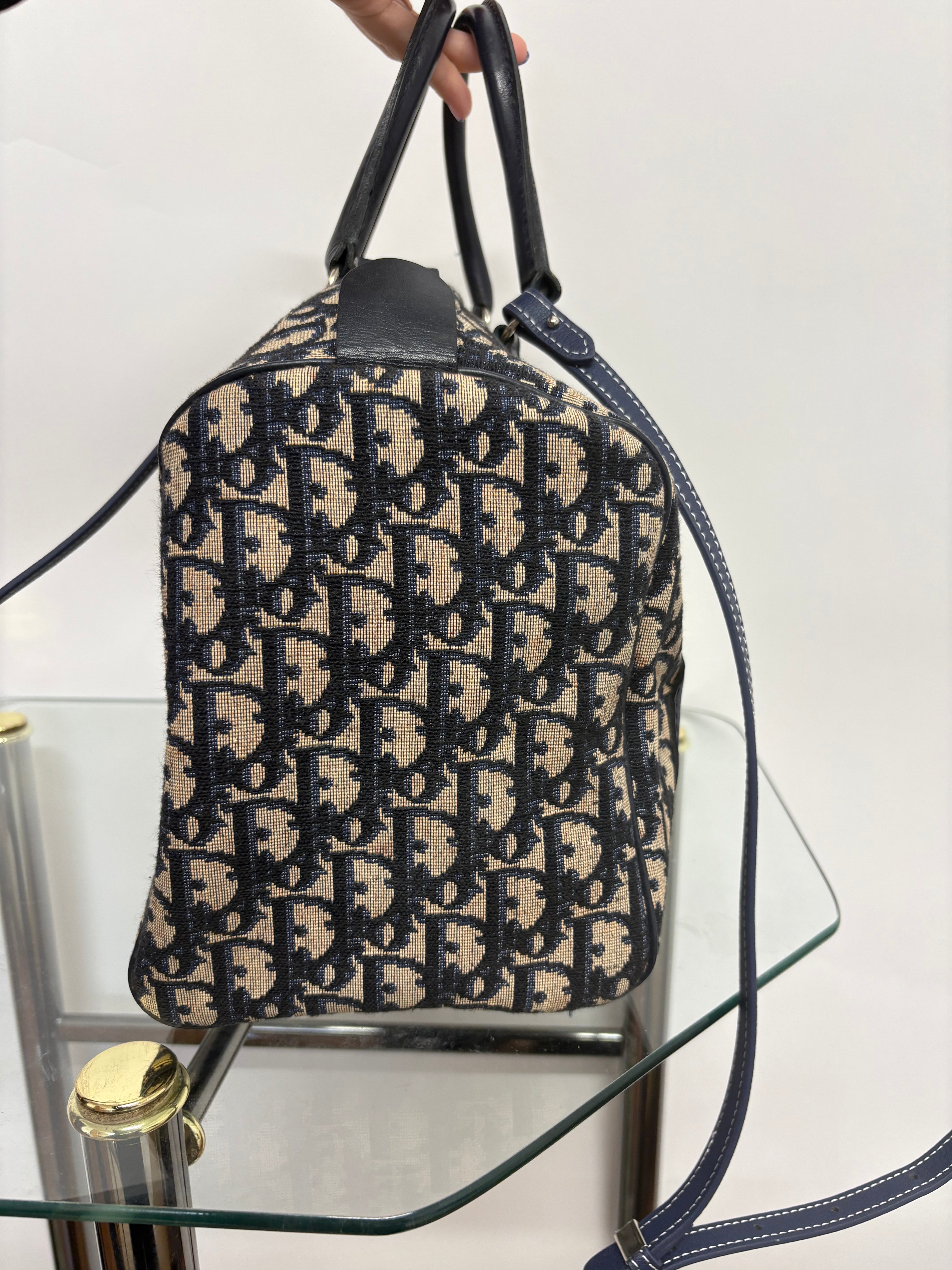 Christian Dior Bowling Trotter 30 Oblique Azul
