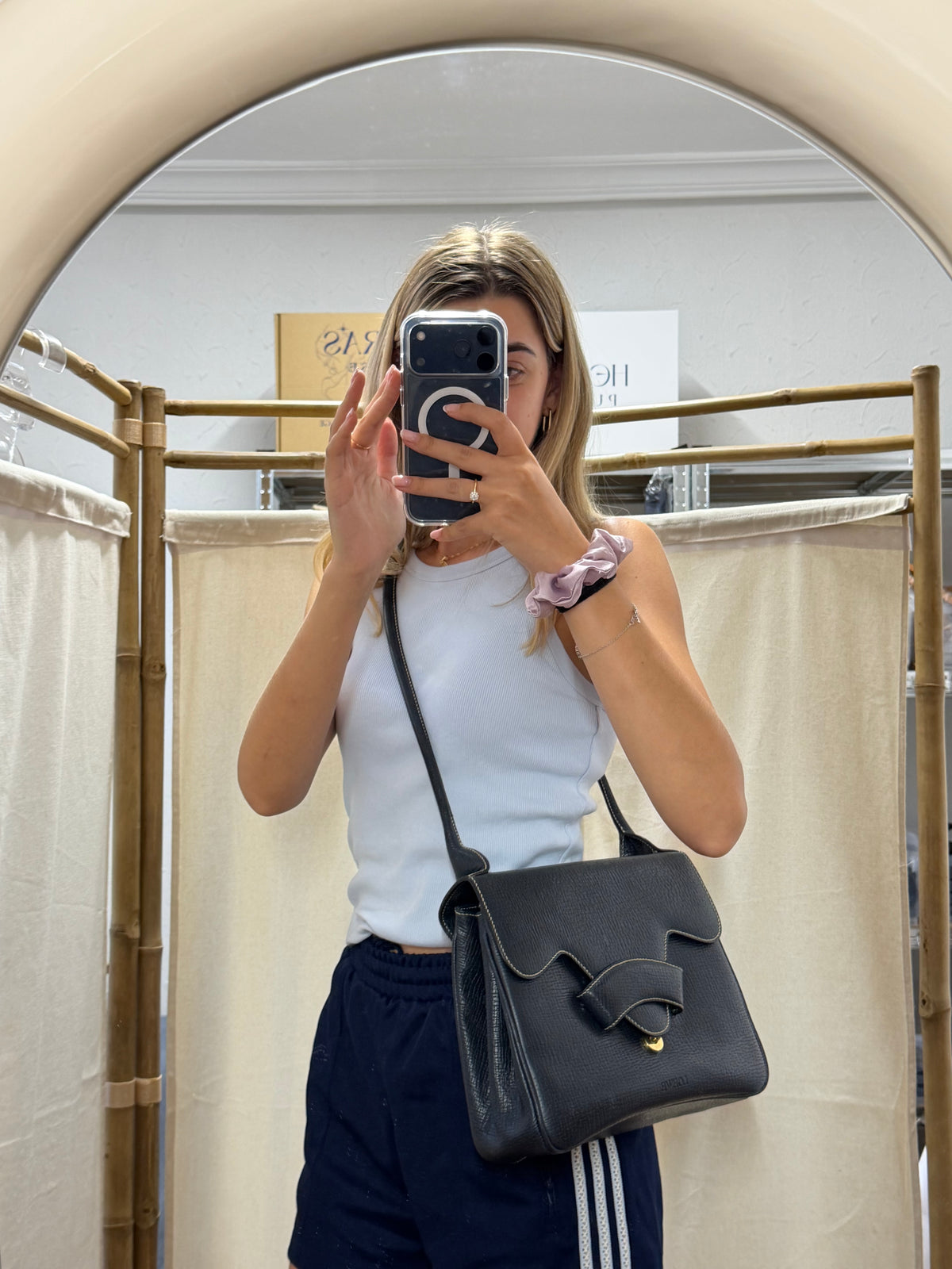 Loewe Barcelona Bandolera Vintage Azul Marino