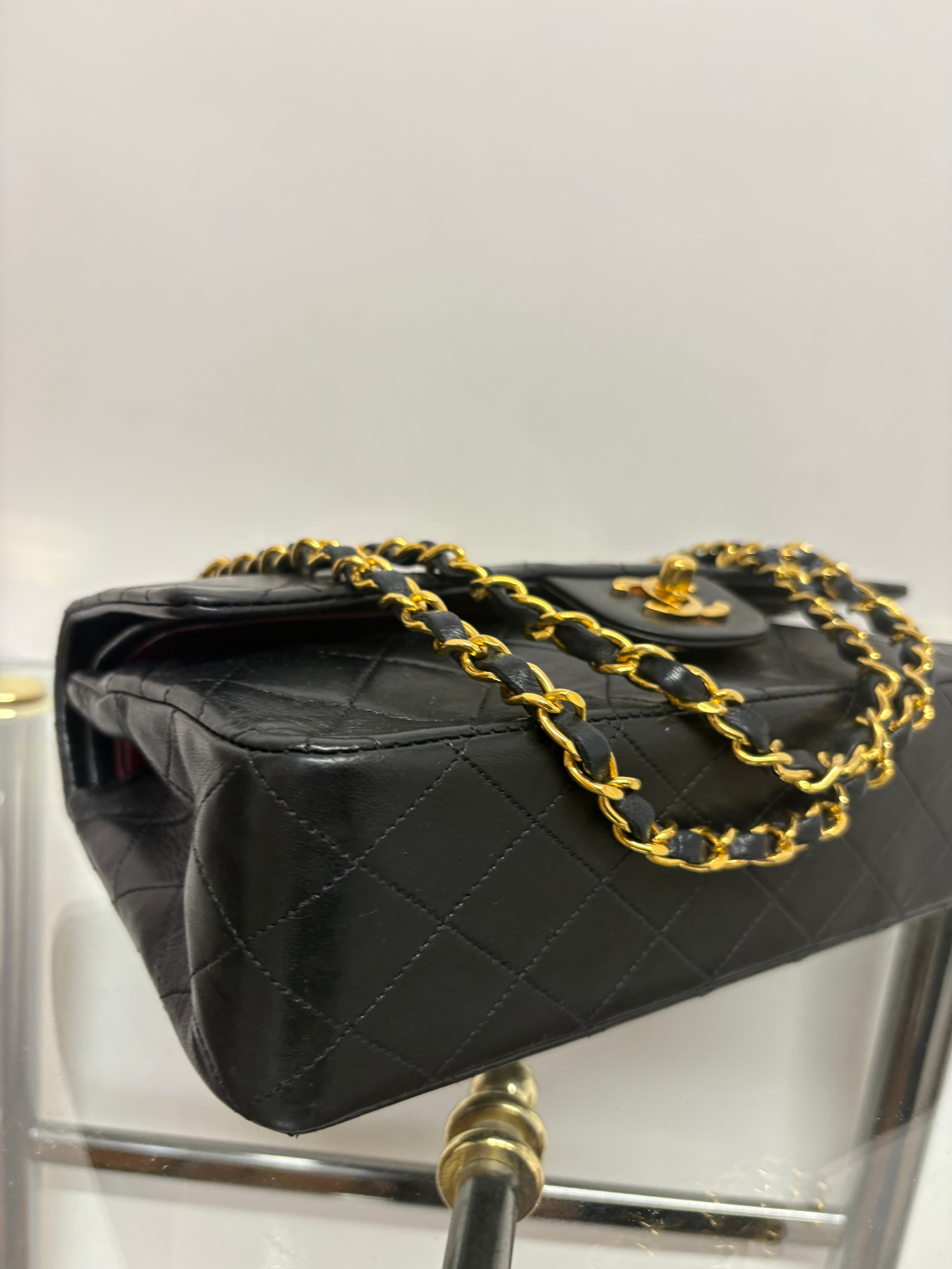 Chanel timeless 25 doble flap Matelassé Lambskin Negro · Serie 1