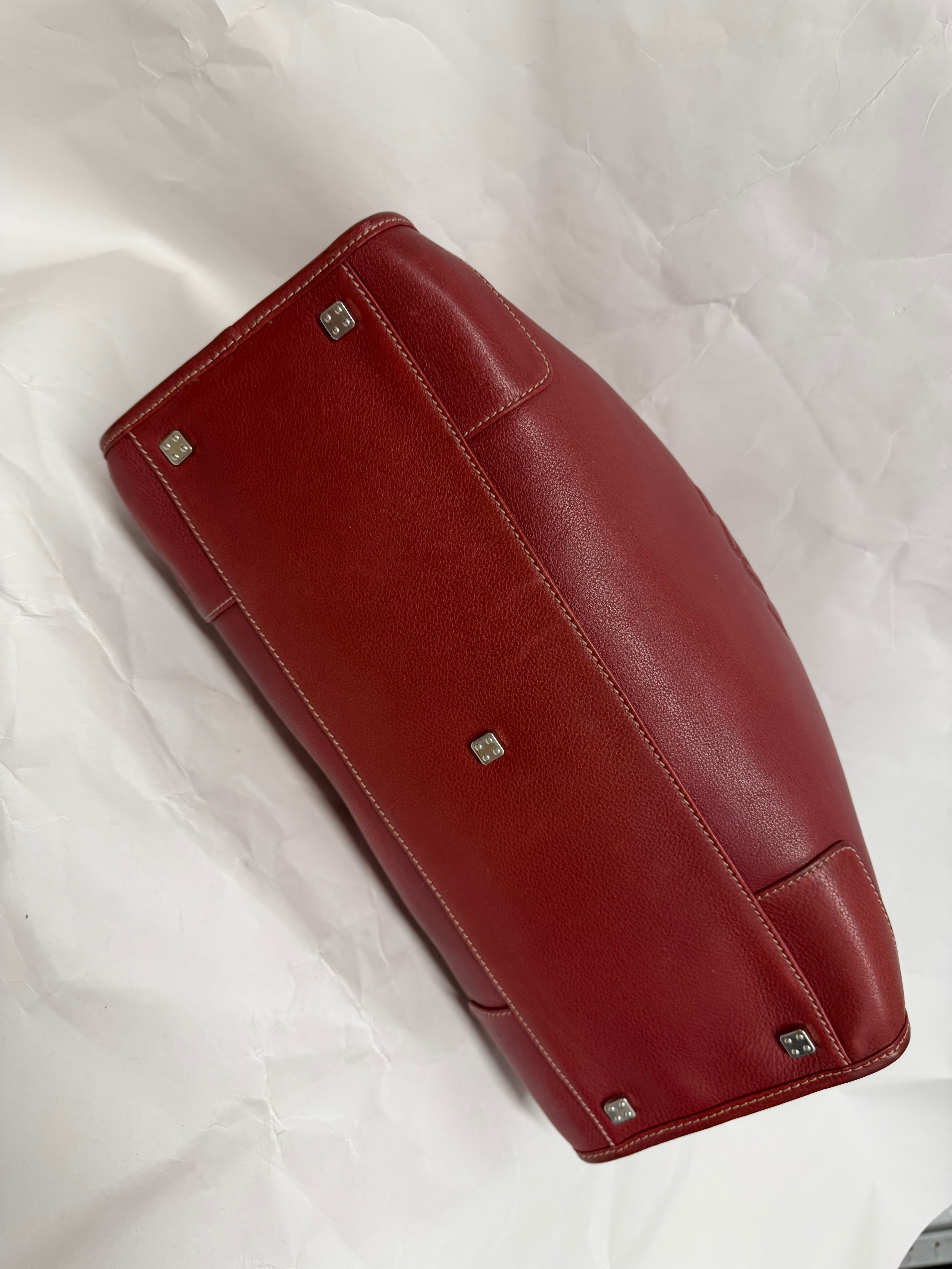Loewe Amazona 36 | Piel Rojo Burdeos