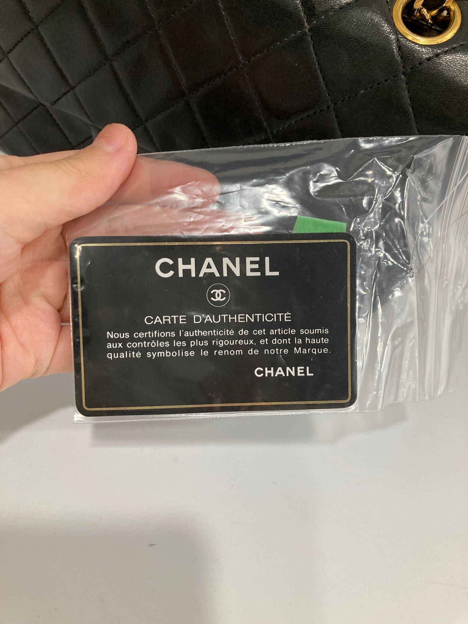 Chanel timeless 23 doble flap negro serie 1
