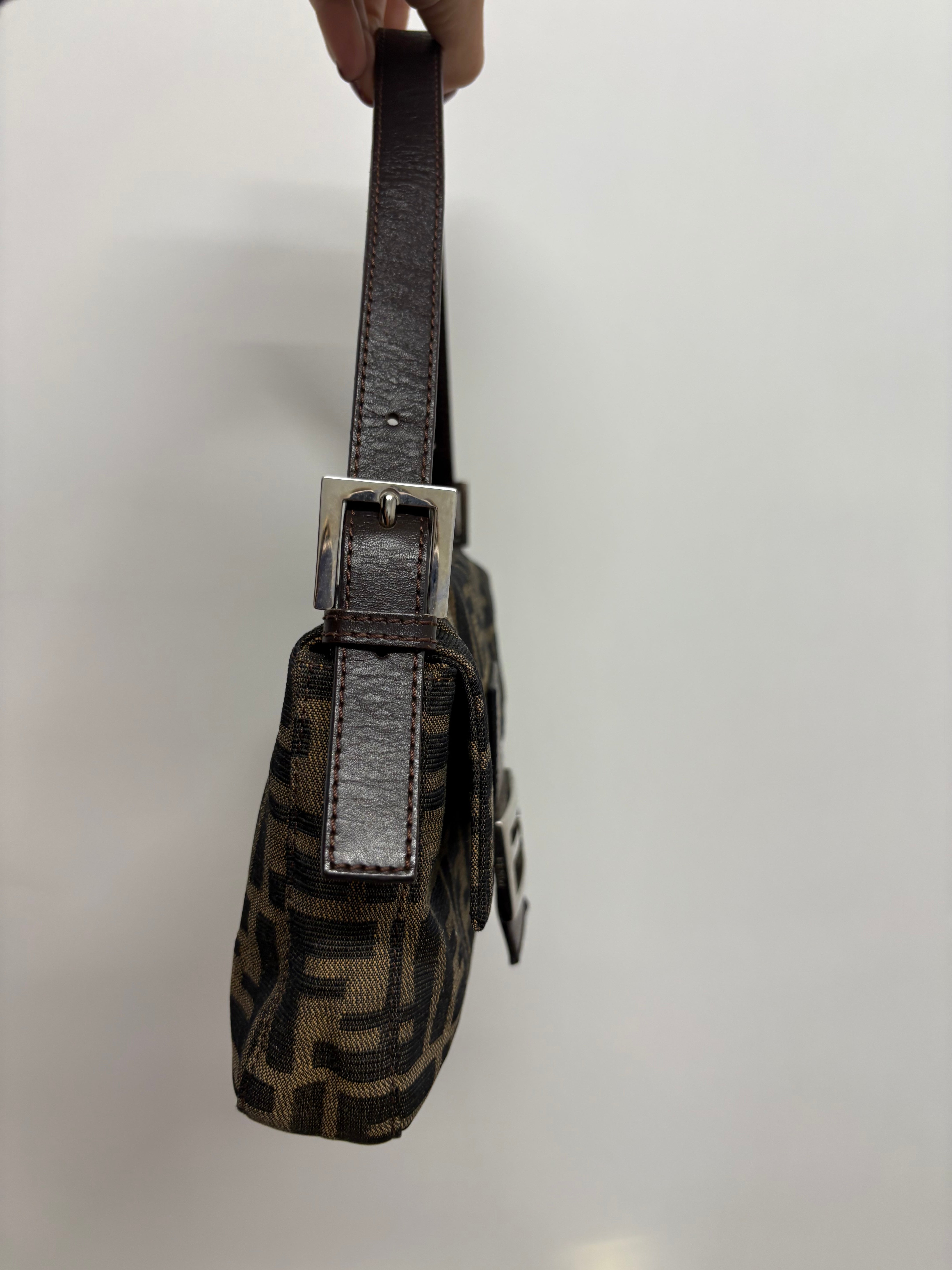 Fendi Baguette Zucca Marrón Vintage