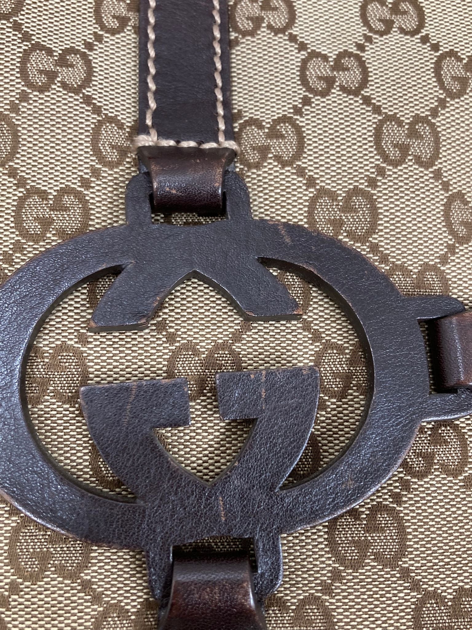 Gucci hobo bag vintage gg canvas