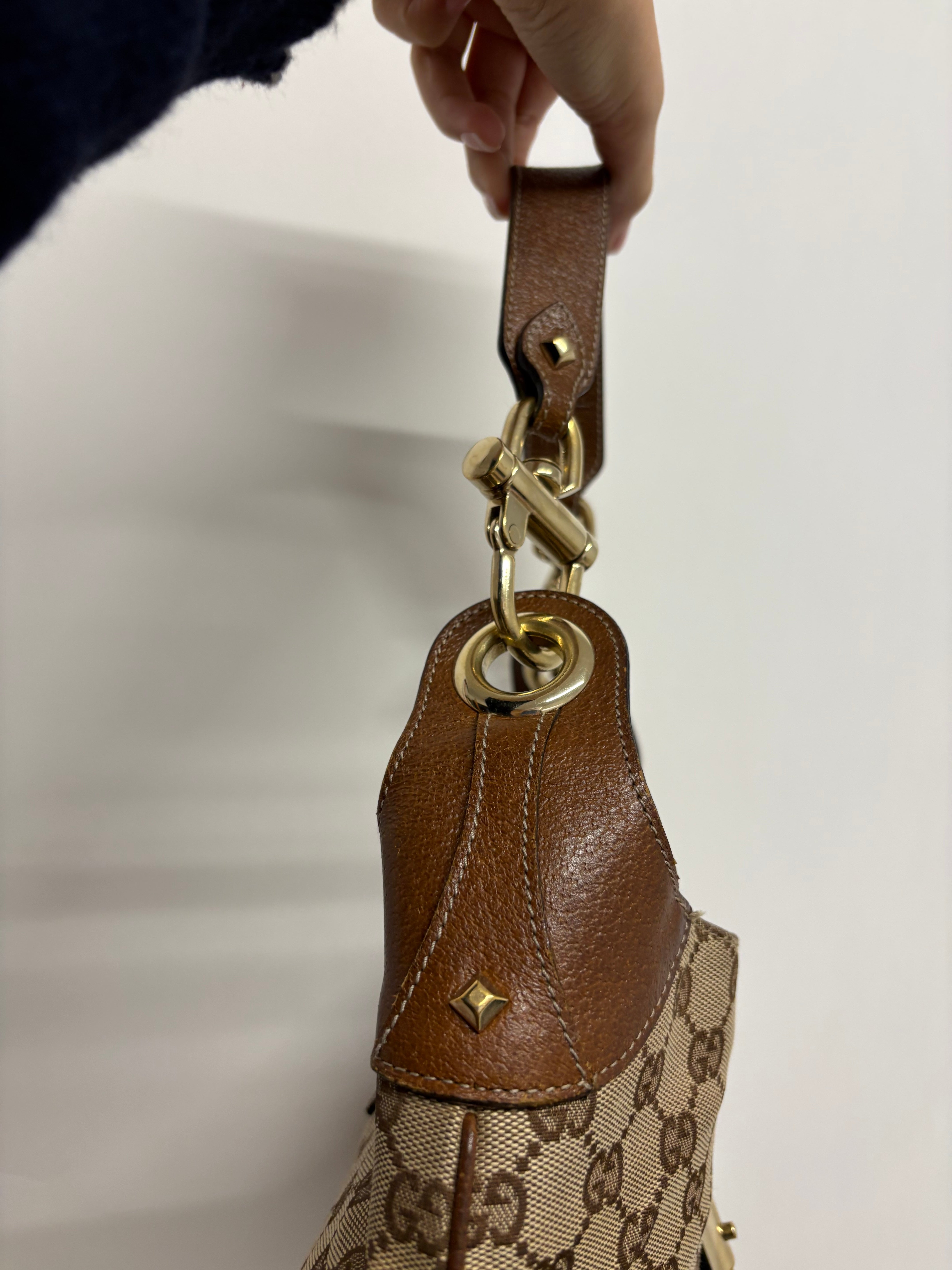 Gucci Jackie clásico GG Canvas + cierre pistón