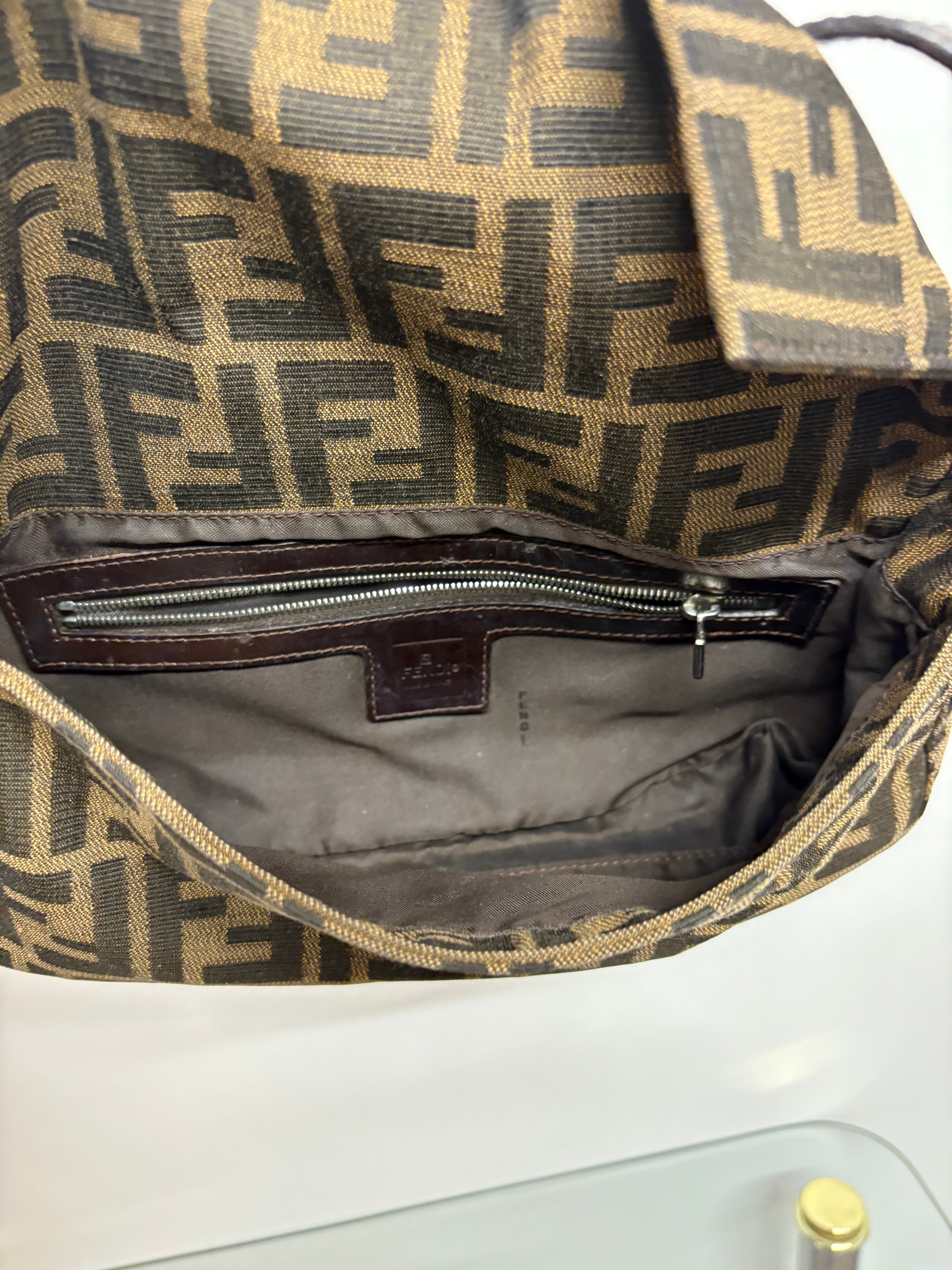Fendi Baguette Zucca Marrón Vintage