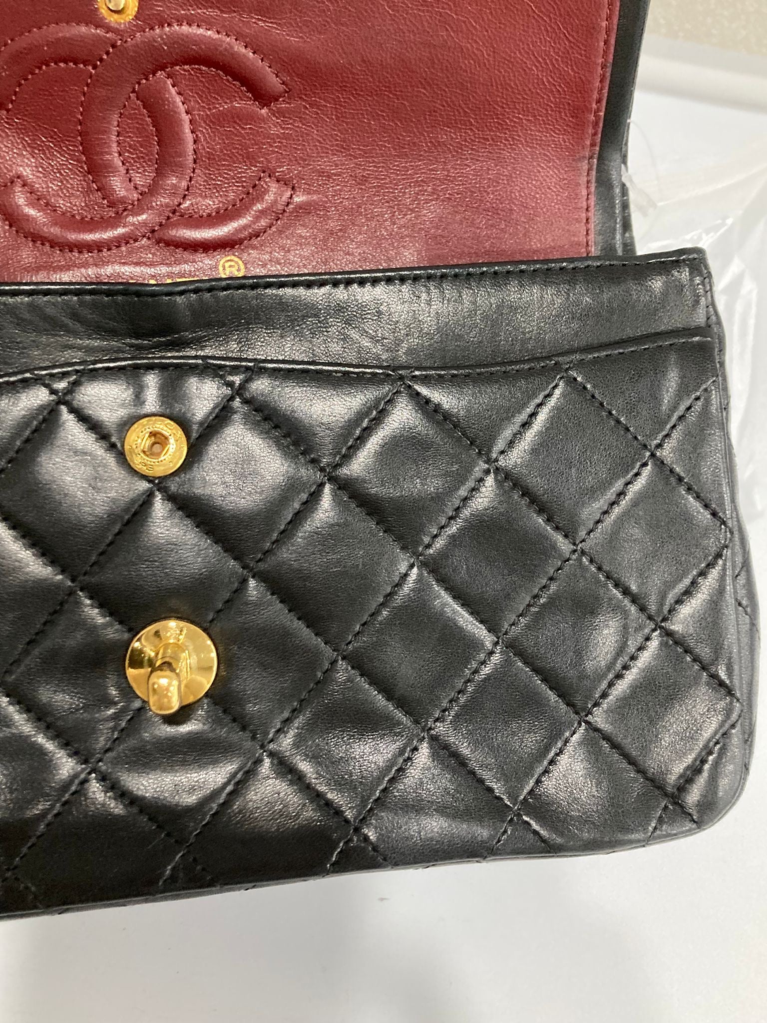 Chanel timeless 23 doble flap negro serie 1