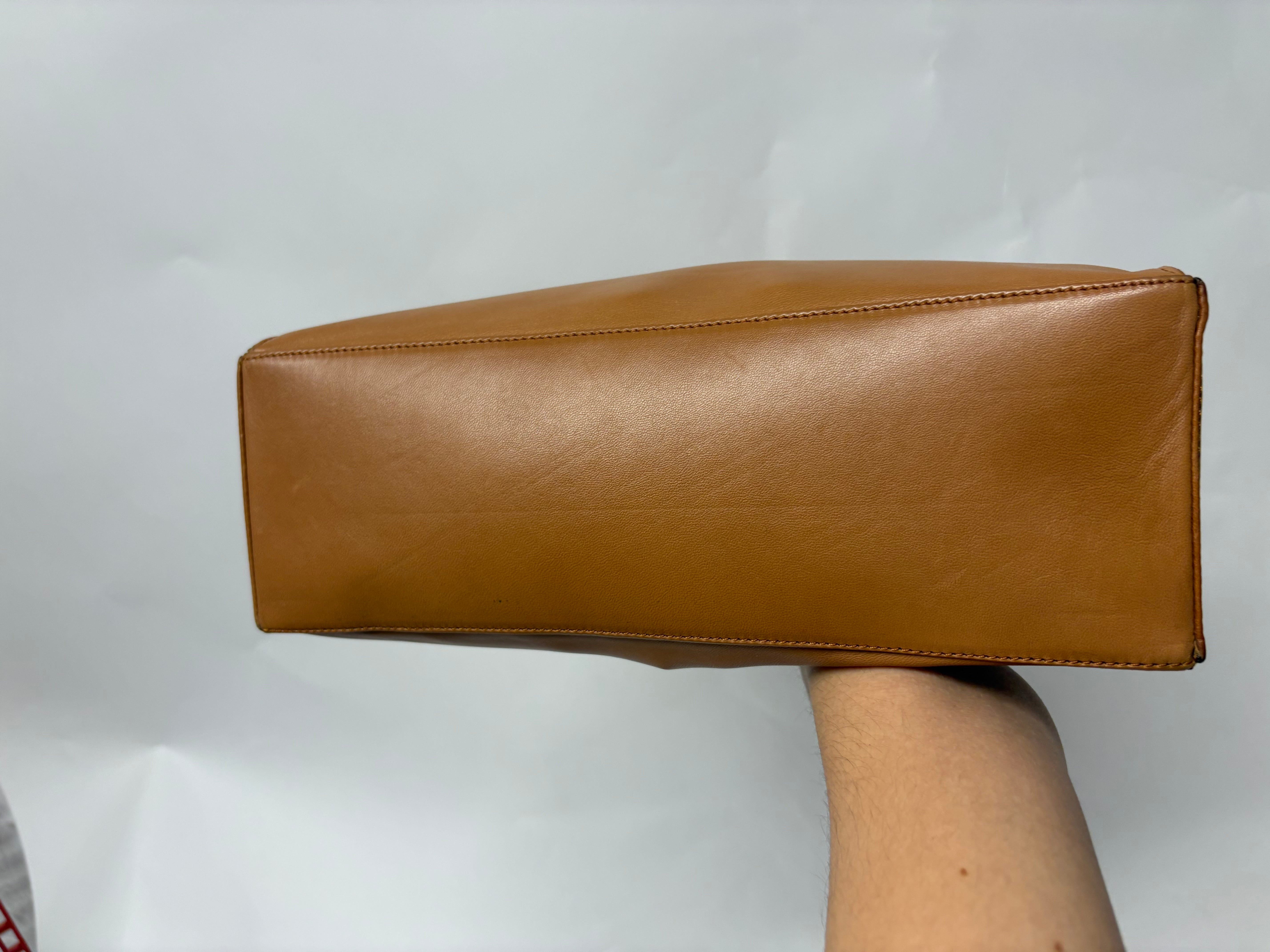 Loewe Vintage Piel Tafilete Camel 2-Way Original con bandolera
