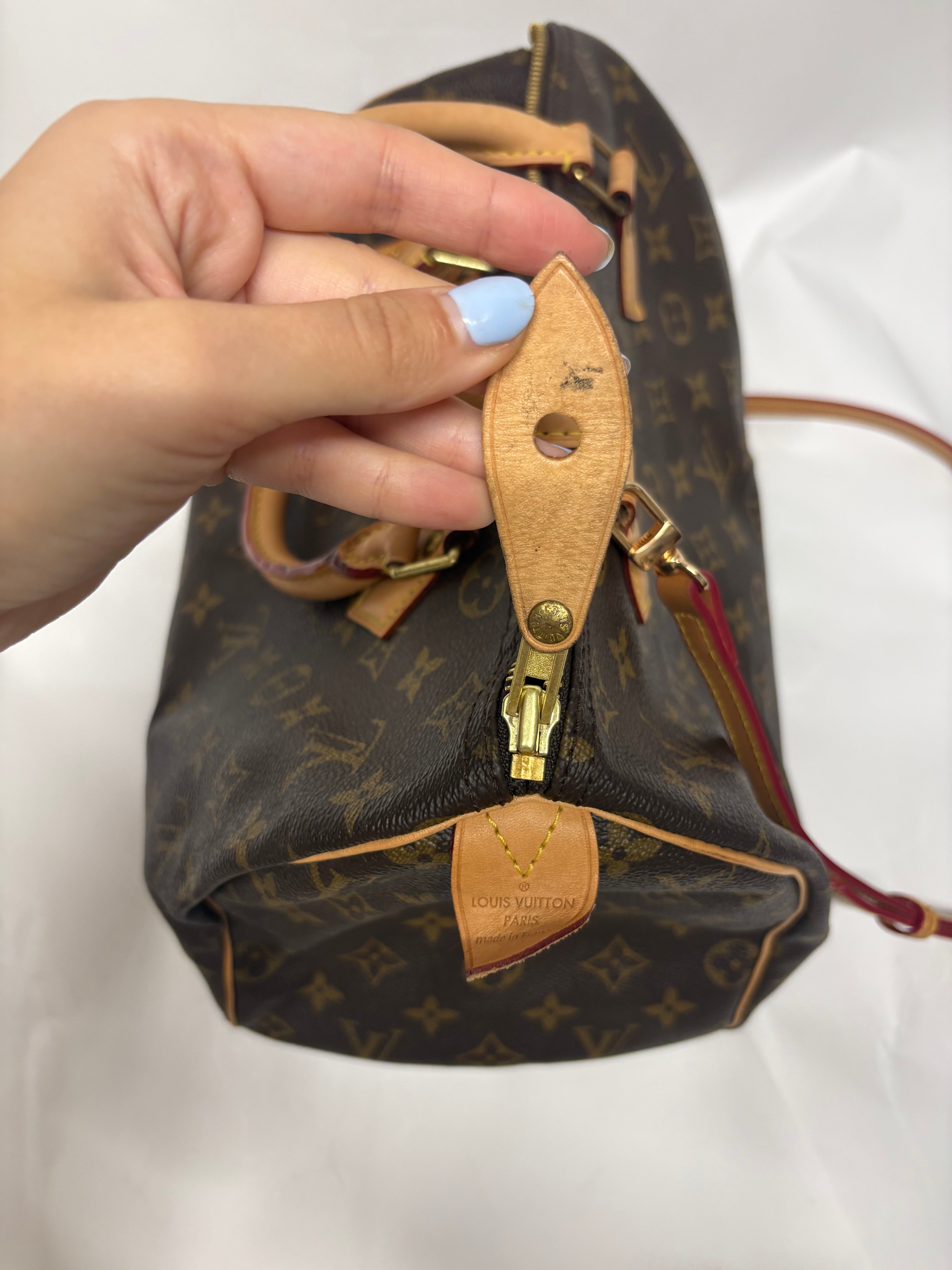 Louis Vuitton Speedy 30 Monogram con bandolera extra