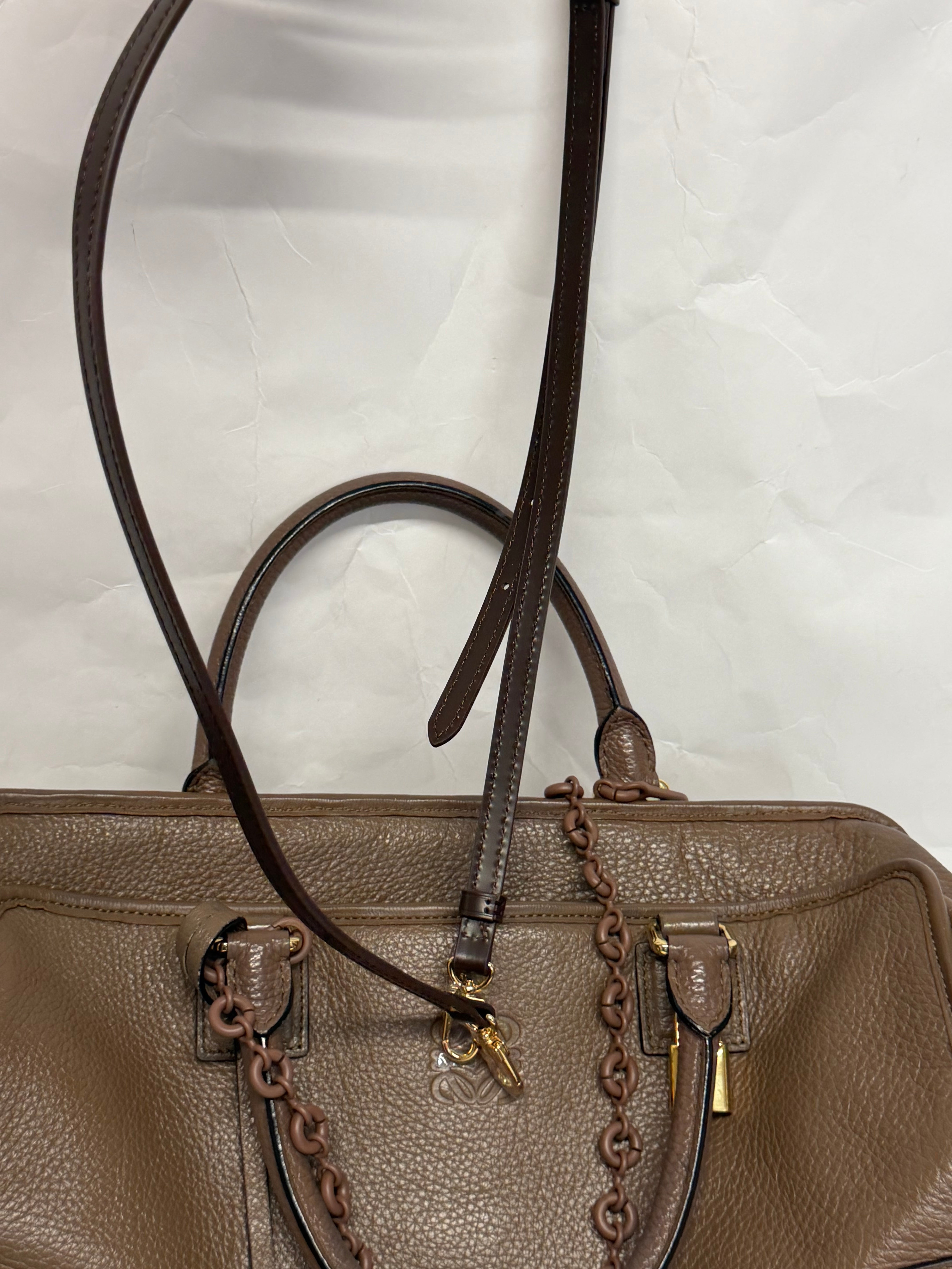 Loewe Amazona 36 Piel Becerro Marrón