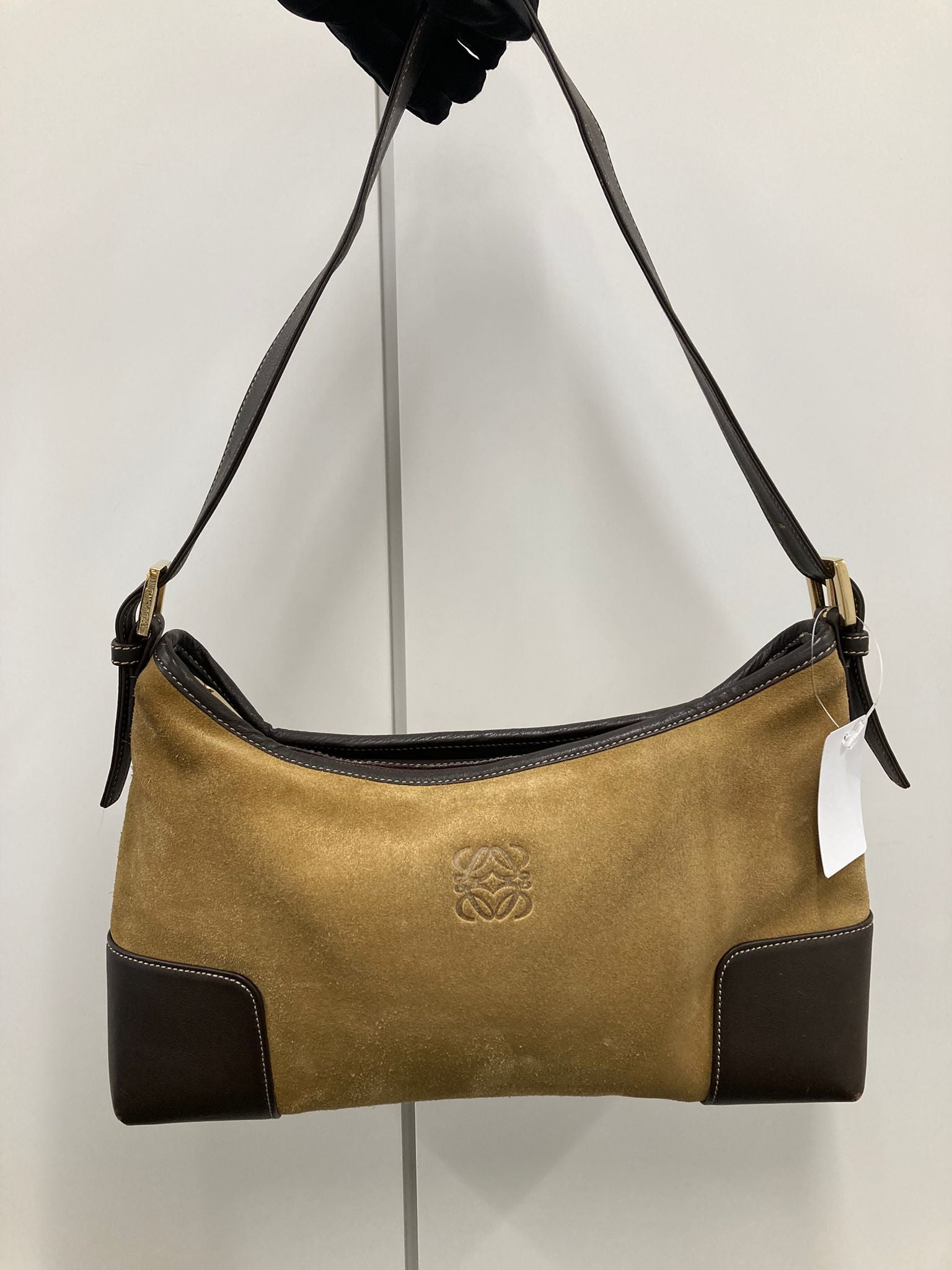 Loewe bolso hombro ante marrón vintage