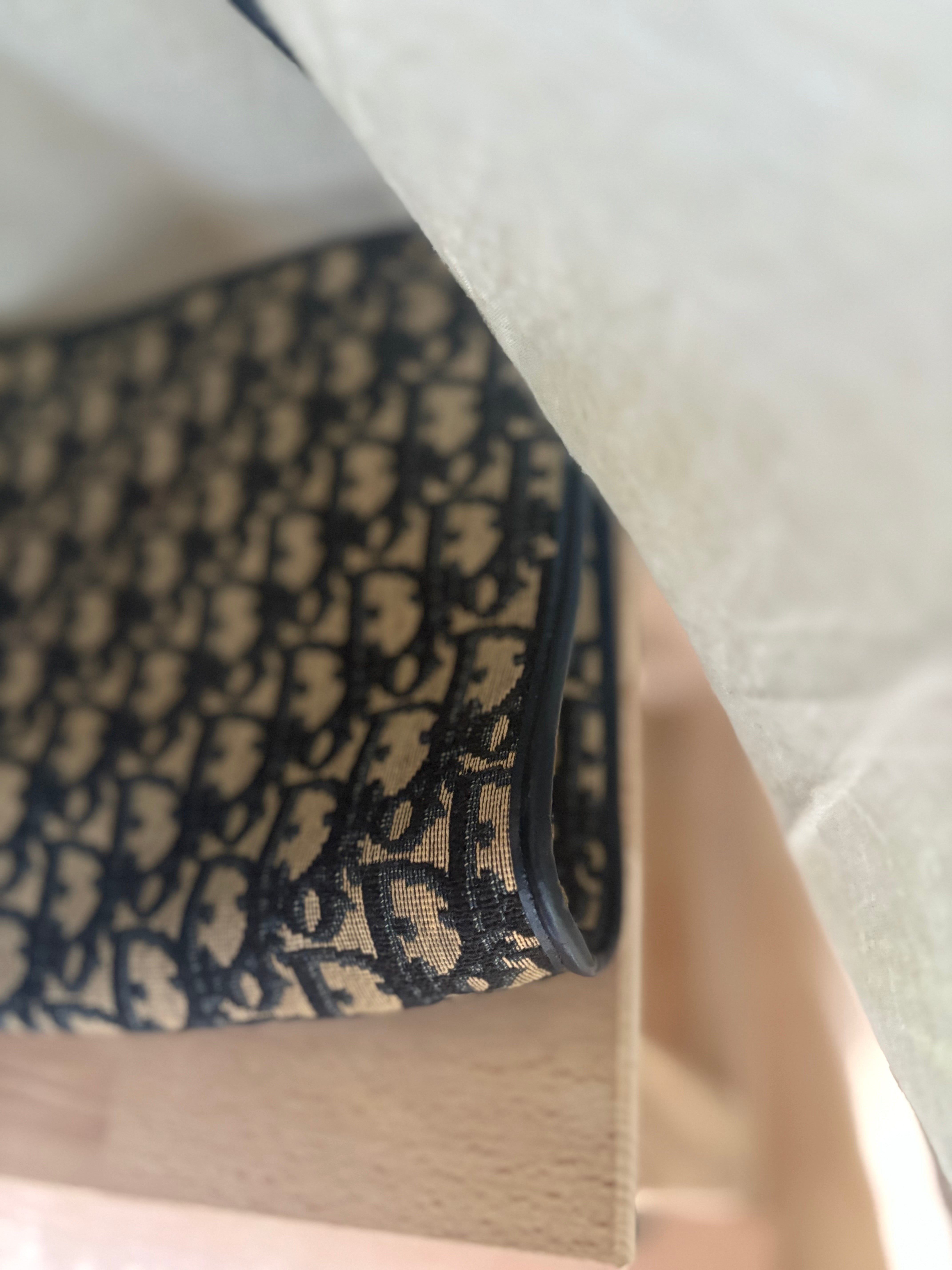 Christian Dior vintage bandolera monogram azul