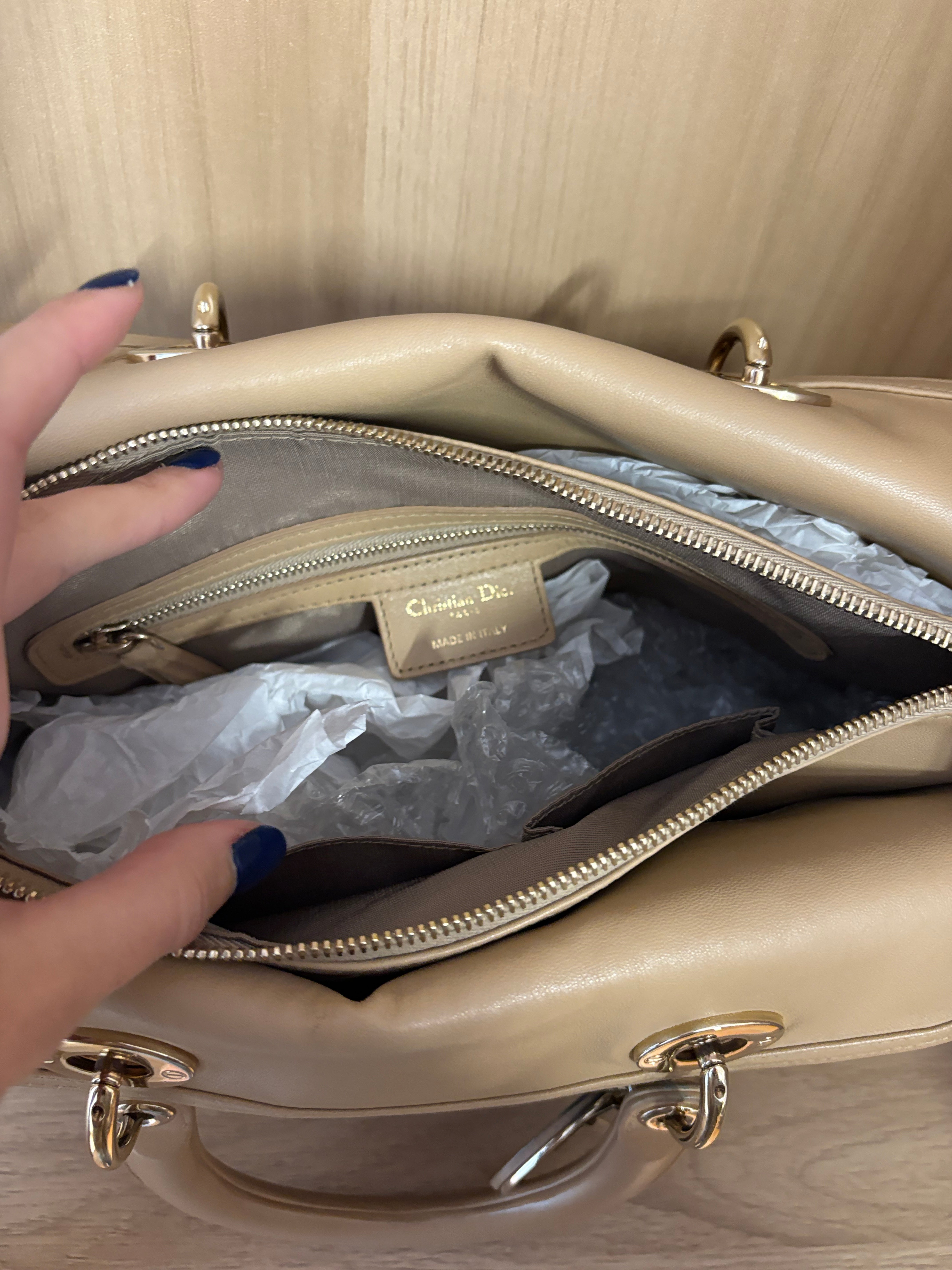 Dior Granville large tote beige camel bandolera