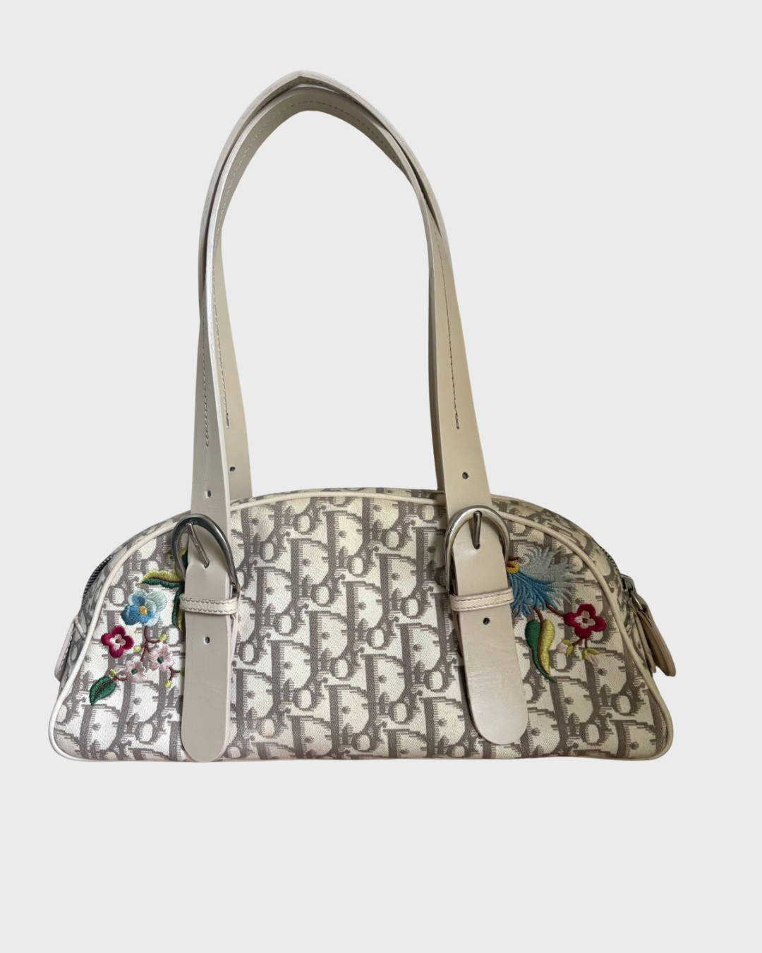 Bolso Dior Trotter Floral Canvas Beige