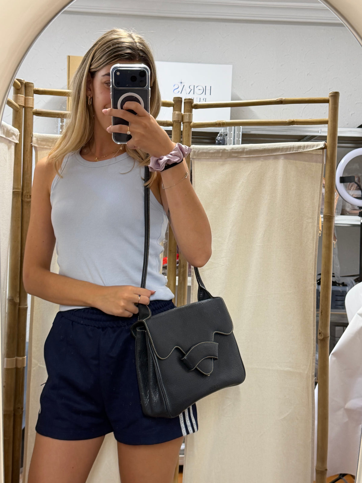 Loewe Barcelona Bandolera Vintage Azul Marino