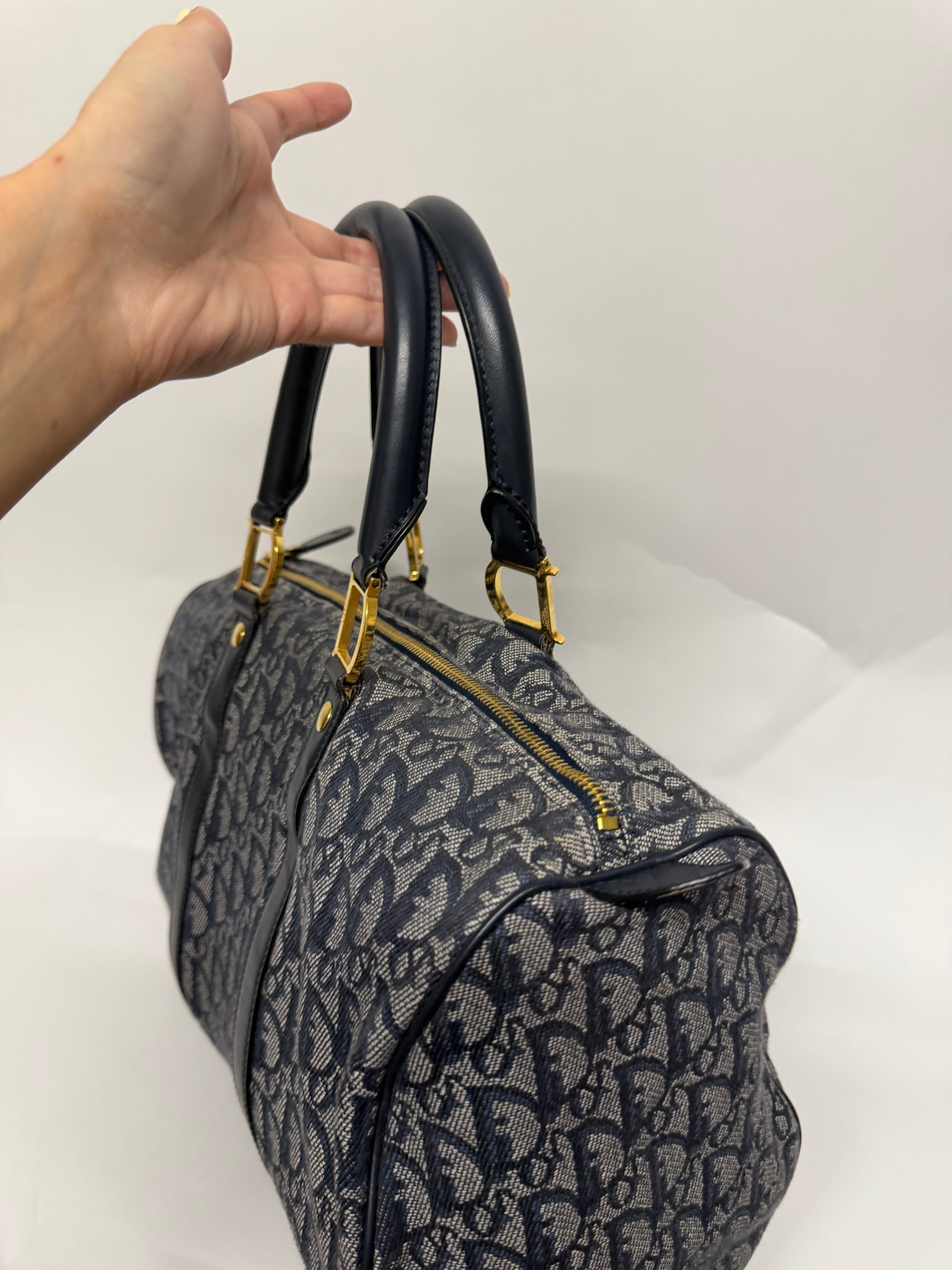 Christian Dior Trotter Boston 35 Navy