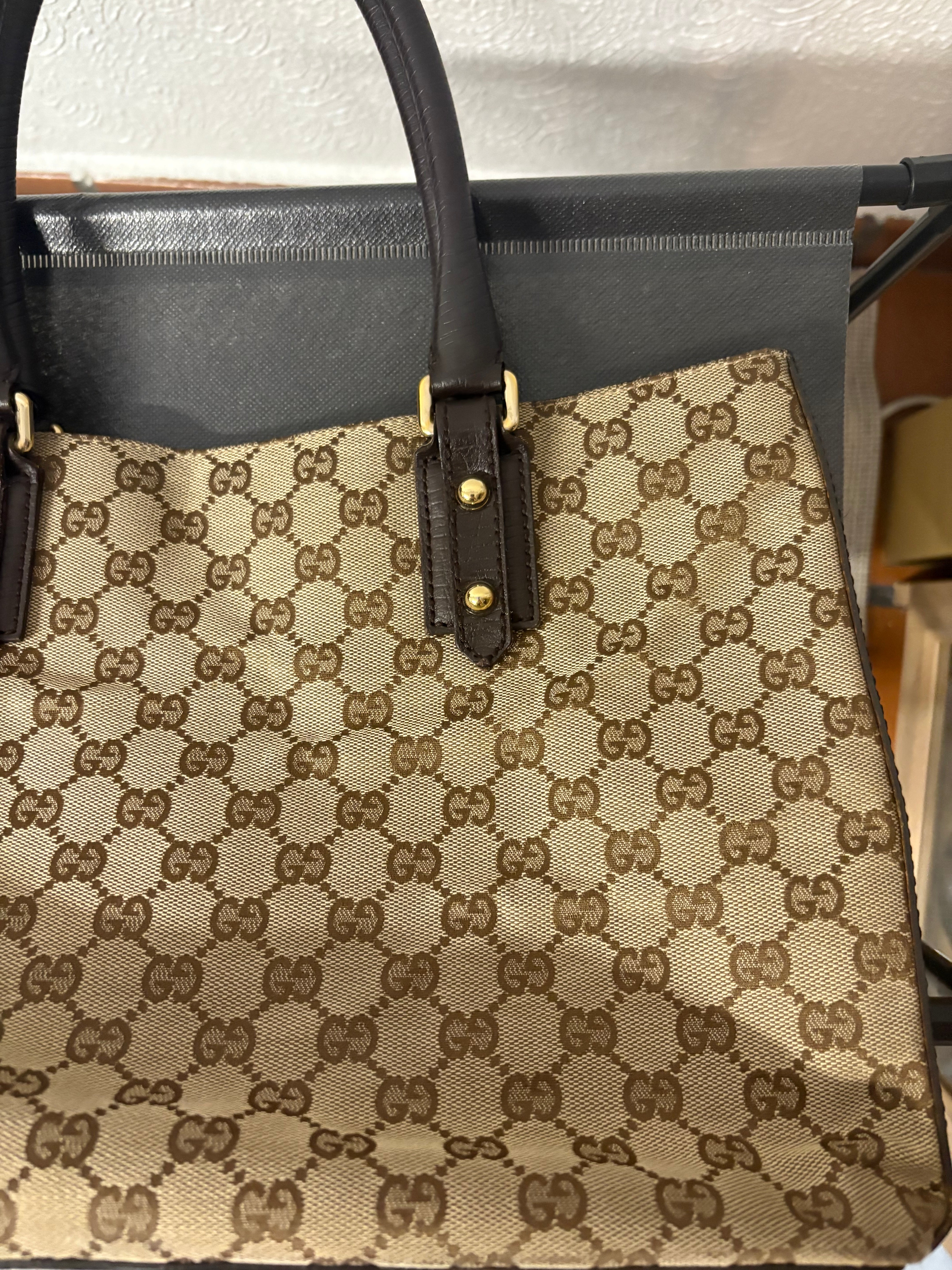Gucci horsebit tote bag go canvas