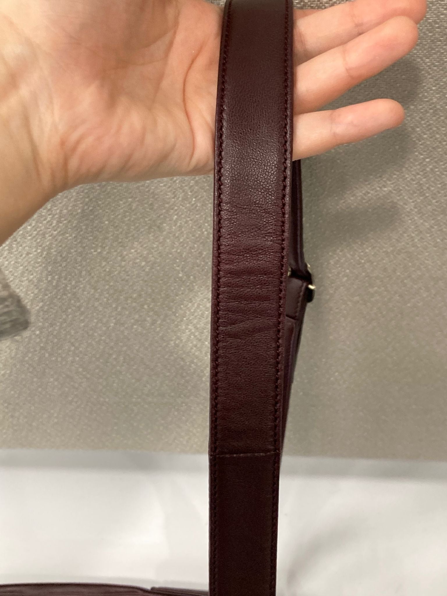 Loewe Flamenco Mediano burdeos Bandolera Piel Napa de Cordero