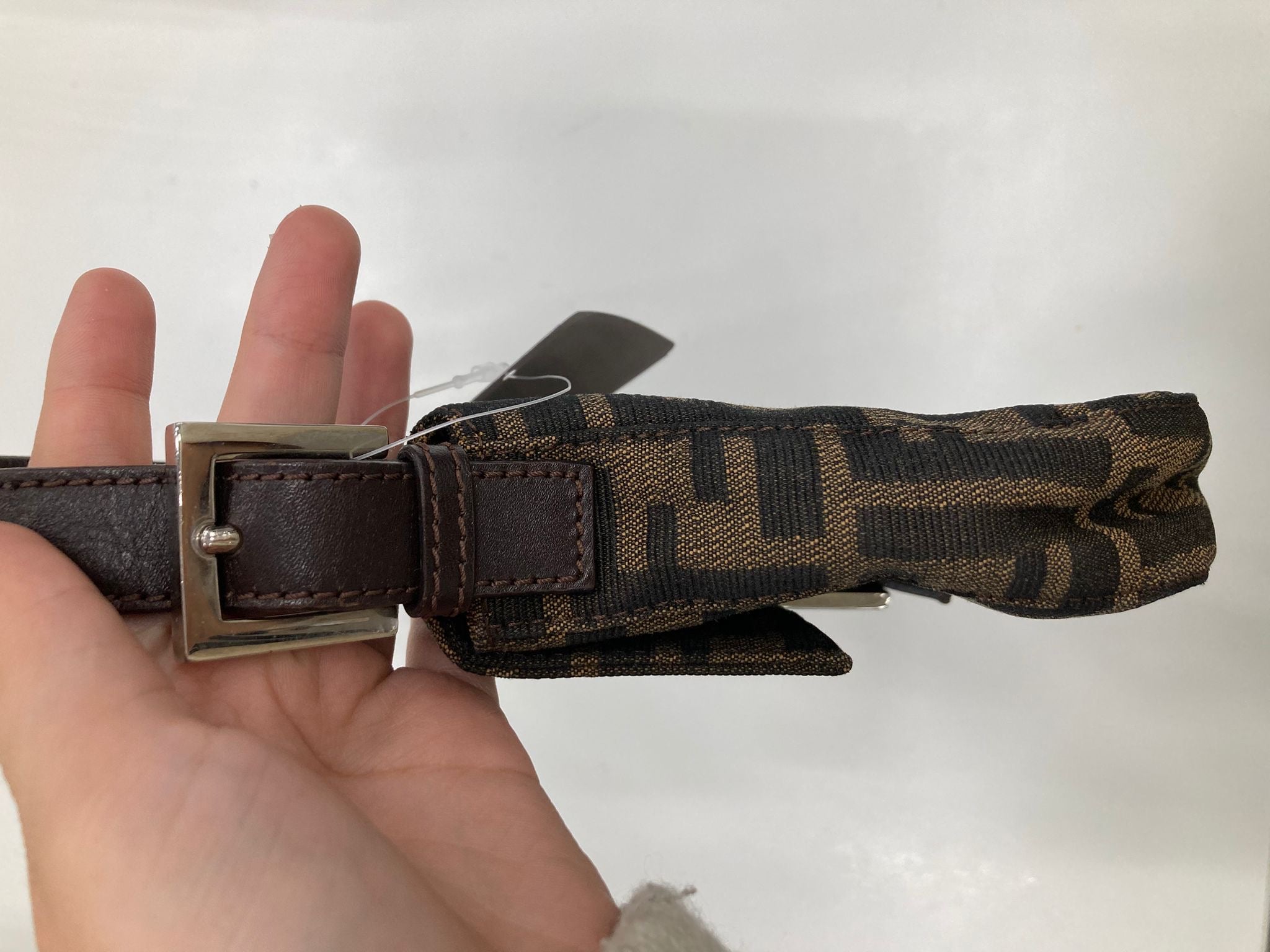 Fendi baguette clásica vintage marrón zucca