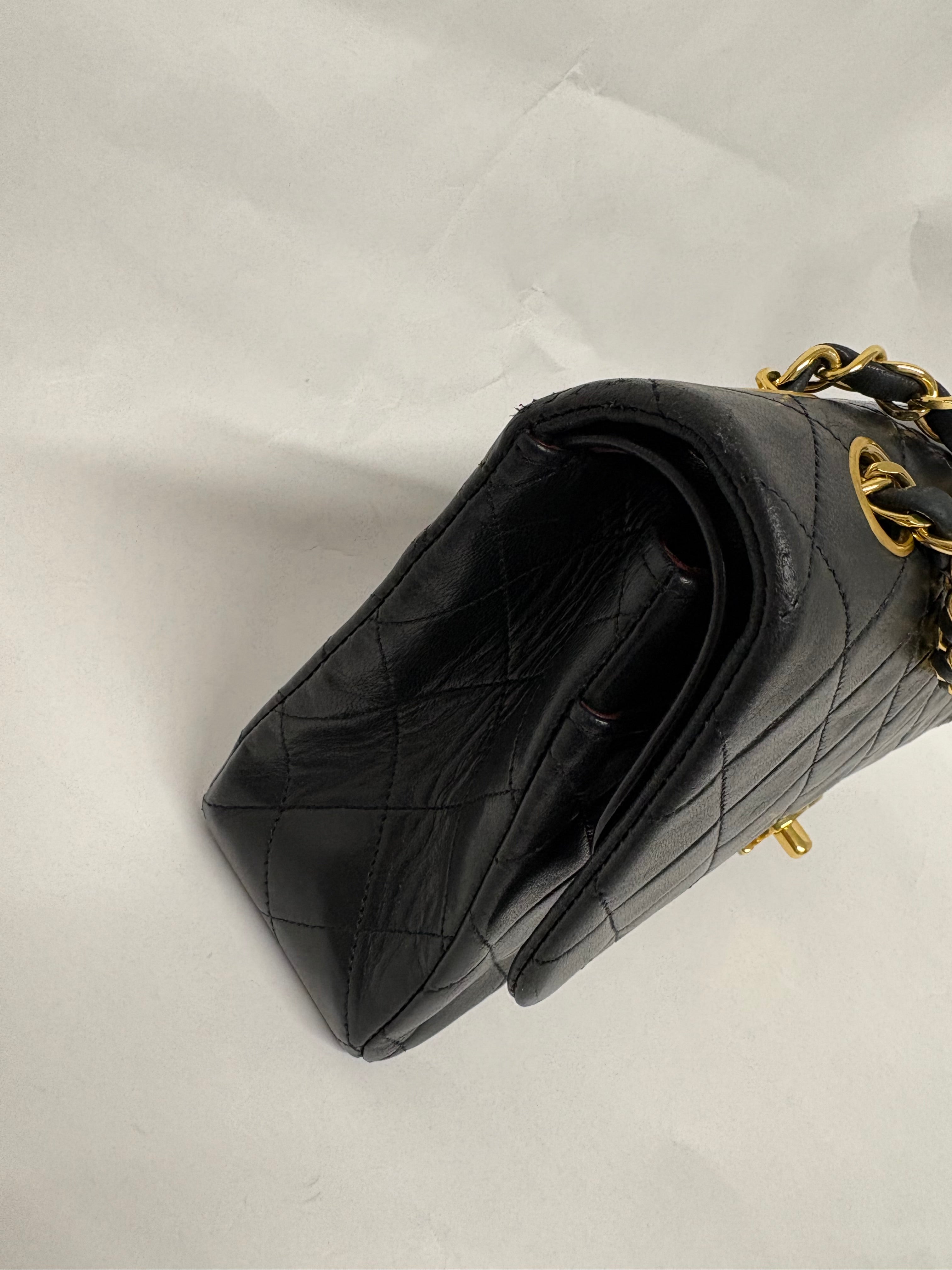 Chanel Timeless Double Flap 25 Lambskin Negro Classic Flap | Serie 1