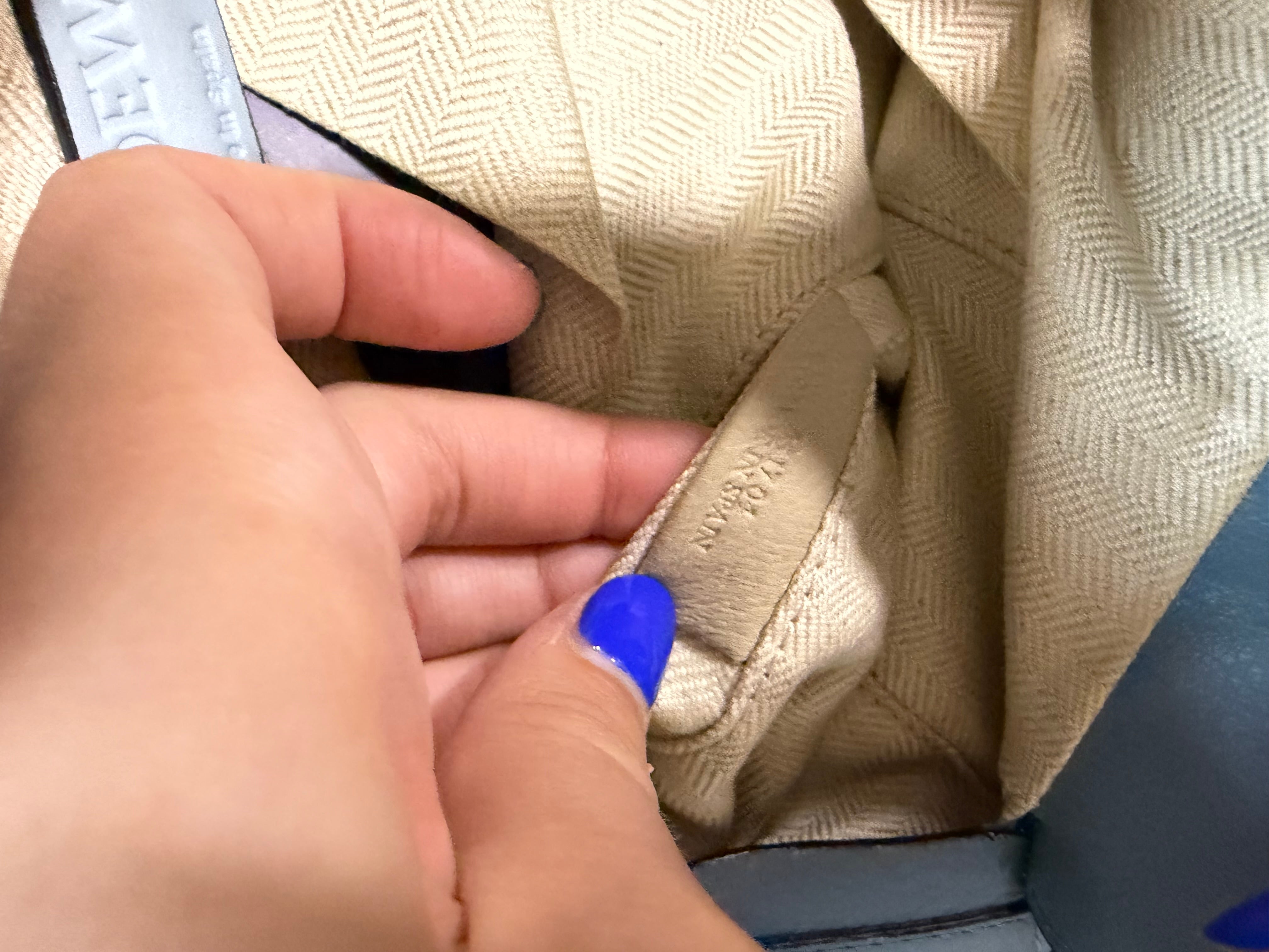 Loewe puzzle bag mediano tricolor sky baby blue